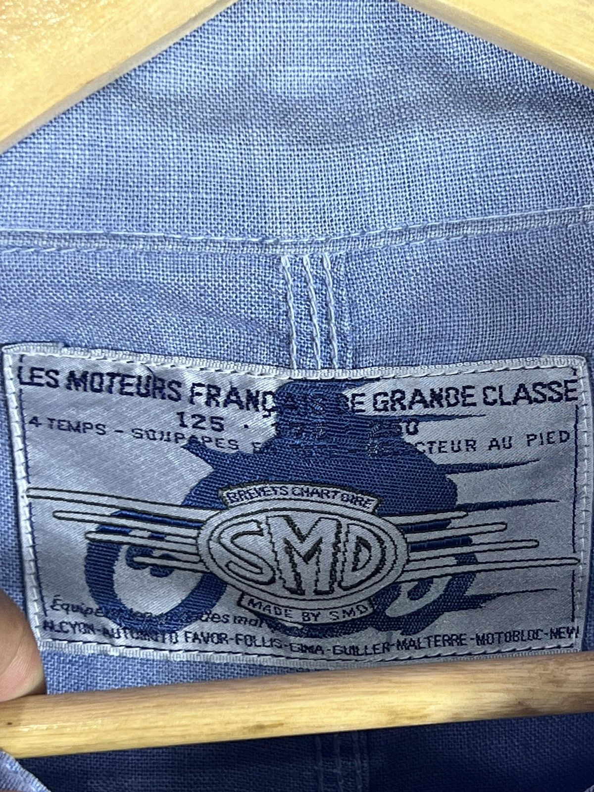 Other 🔥 Light blue soft chore jacket SMD francais de grande Size US L / EU 52-54 / 3 - 10 Thumbnail