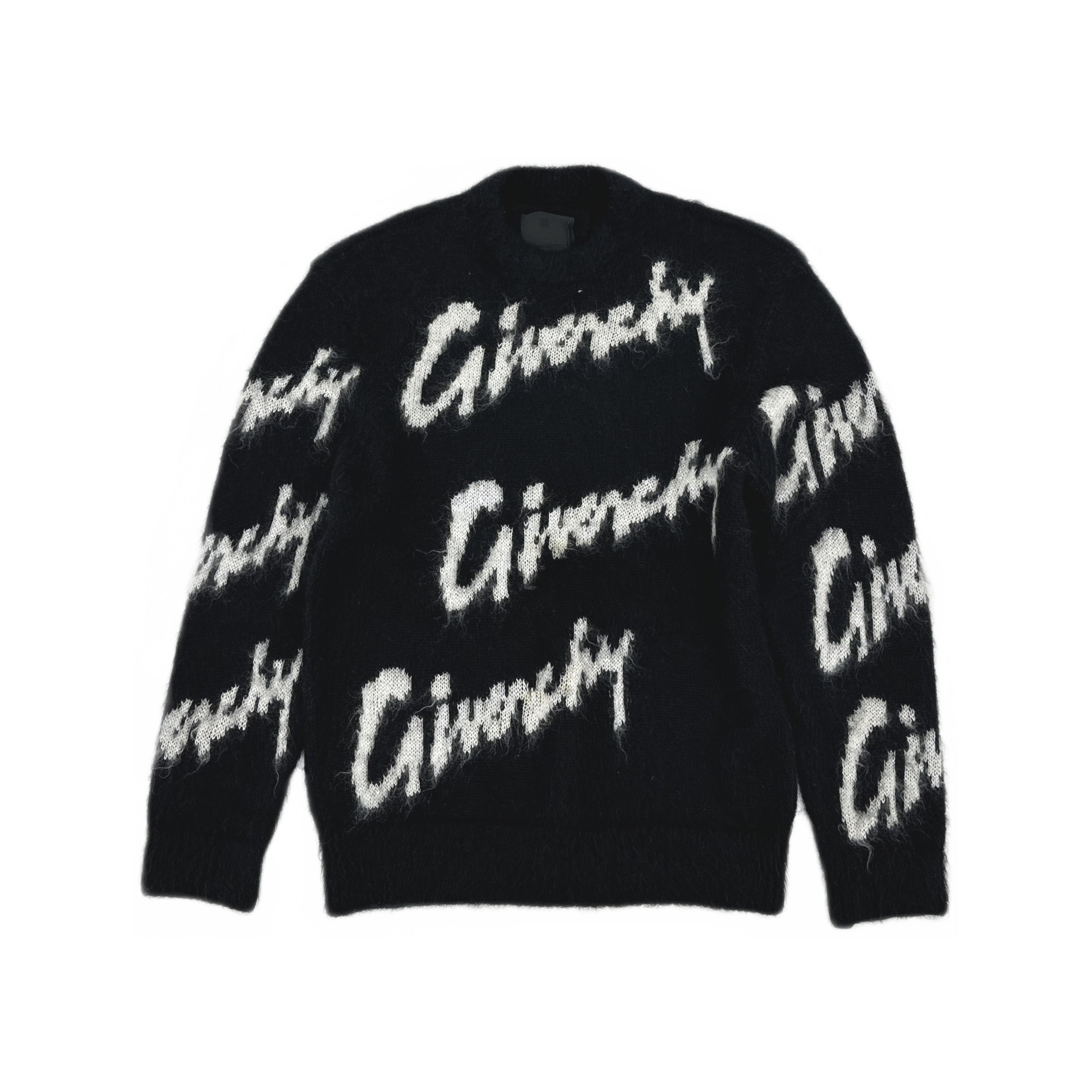 Givenchy Givenchy Script Logo Mohair Sweater Size M Size US M / EU 48-50 / 2 - 1 Thumbnail