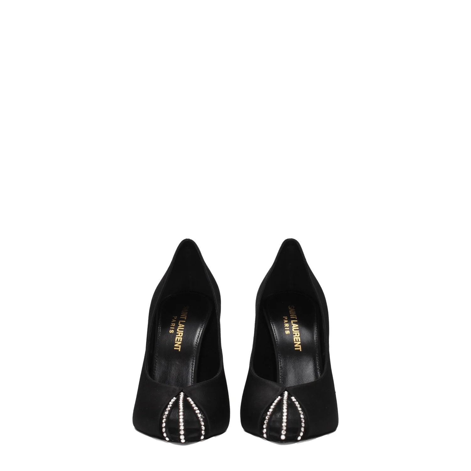 Saint Laurent Paris ob1o1e1124 Satin Pumps in Black Size US 5.5 / IT 35.5 - 3 Thumbnail