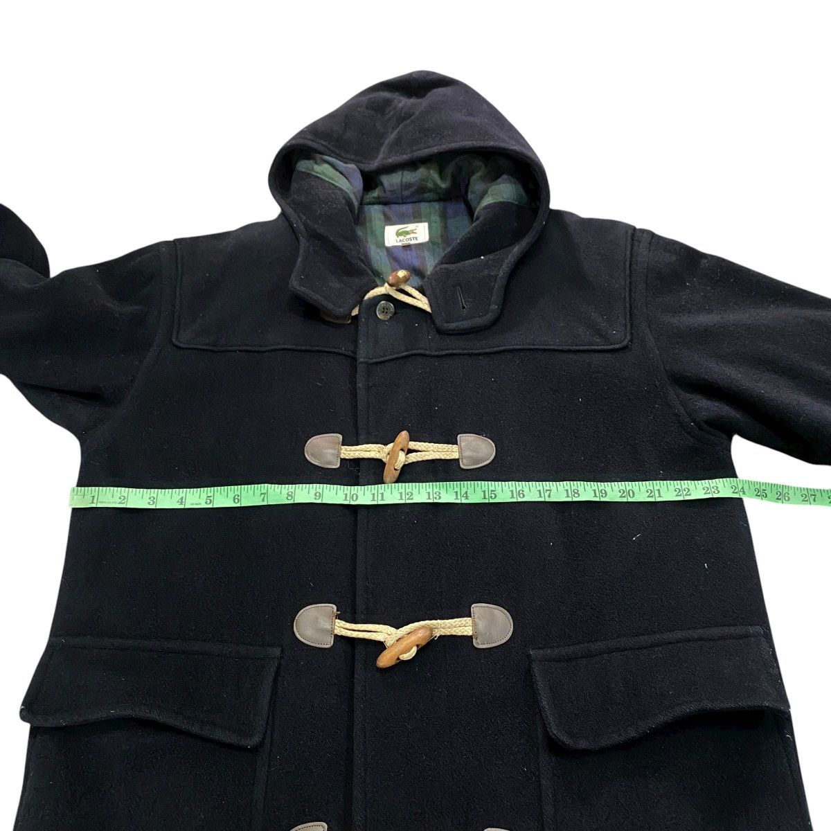 Lacoste Lacoste Wool Duffle Coat Size 3 (Fit L) Black Colour Size US L / EU 52-54 / 3 - 15 Thumbnail