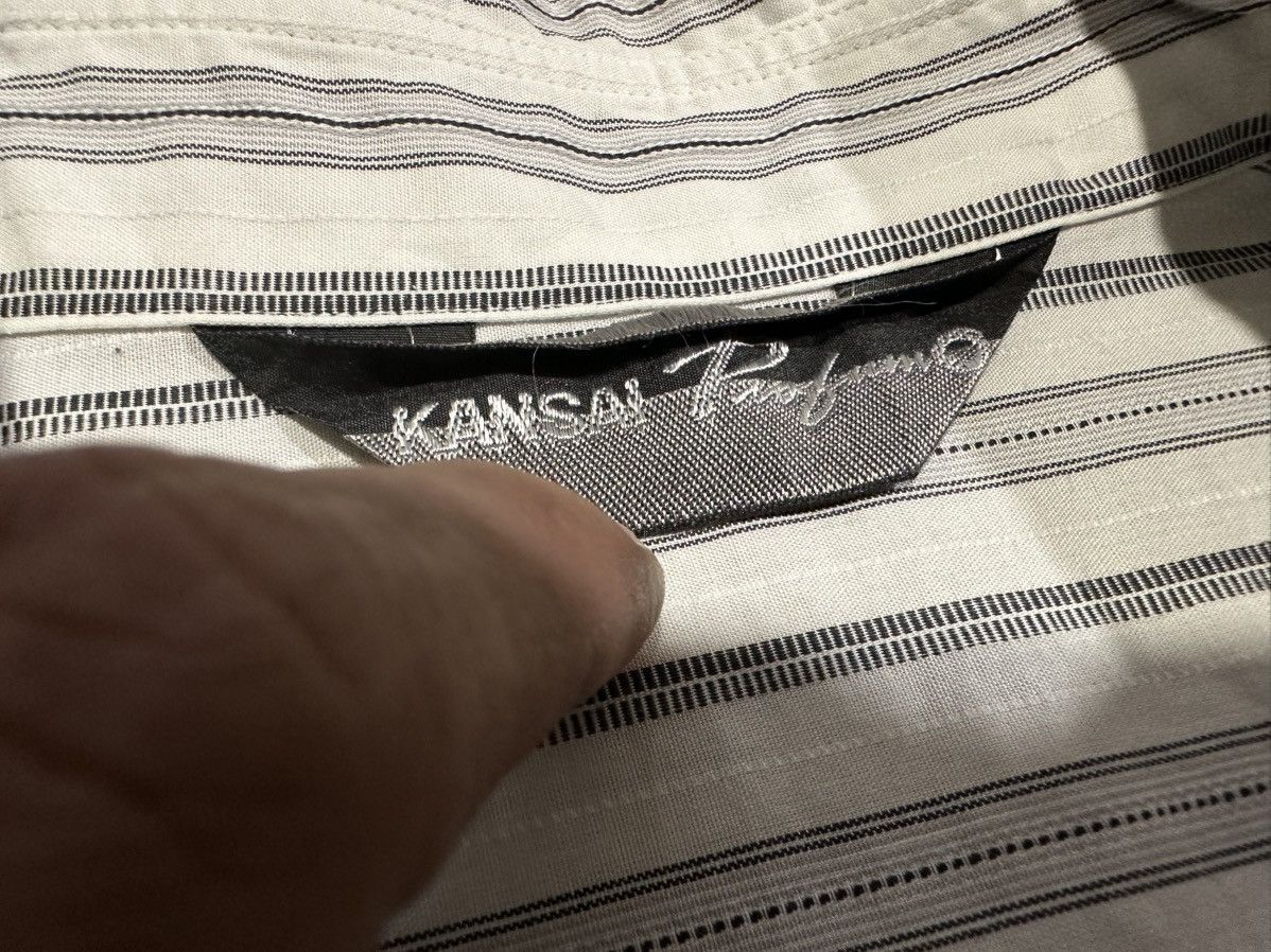 Kansai Yamamoto 🔥Vintage Kansai Profumo Shirt Multi Striped Size US L / EU 52-54 / 3 - 5 Thumbnail