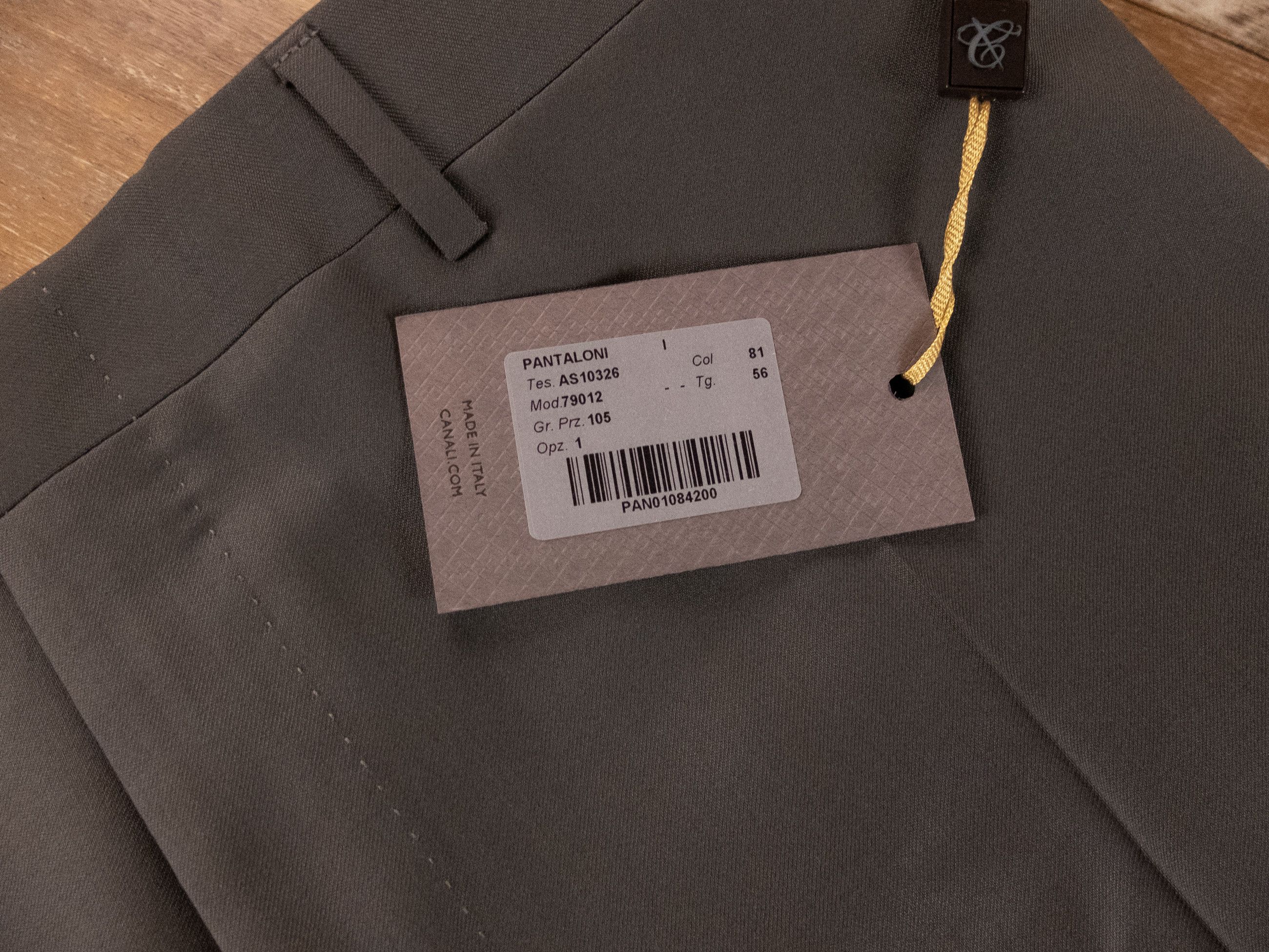 Canali CANALI green wool formal dress trousers pants 40 US / 56 IT Size US 40 / EU 56 - 3 Thumbnail