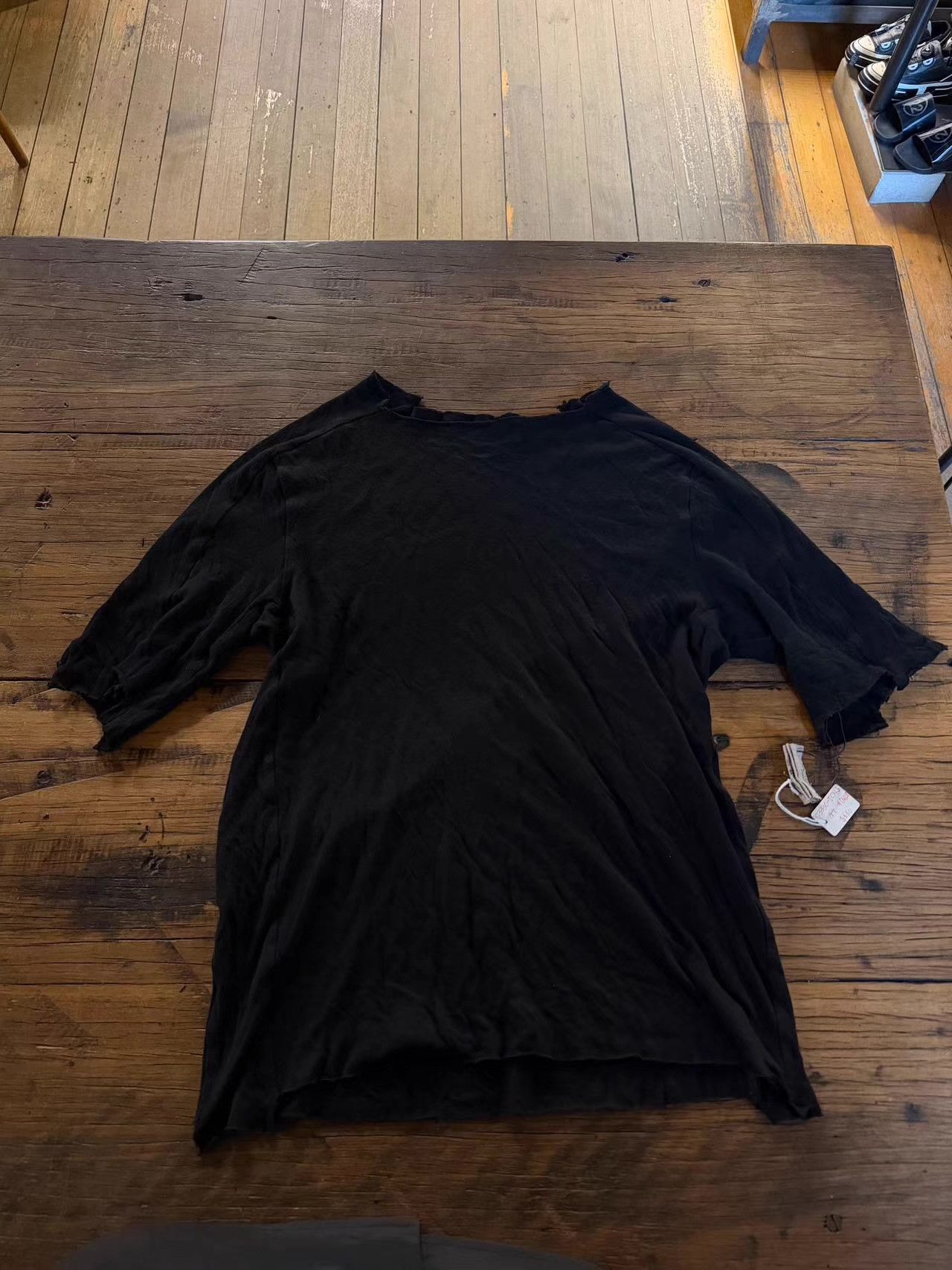 Ma+ m.a+ 16SS Black Square Neck T-shirt Ｑ25 Size US S / EU 44-46 / 1 - 1 Thumbnail