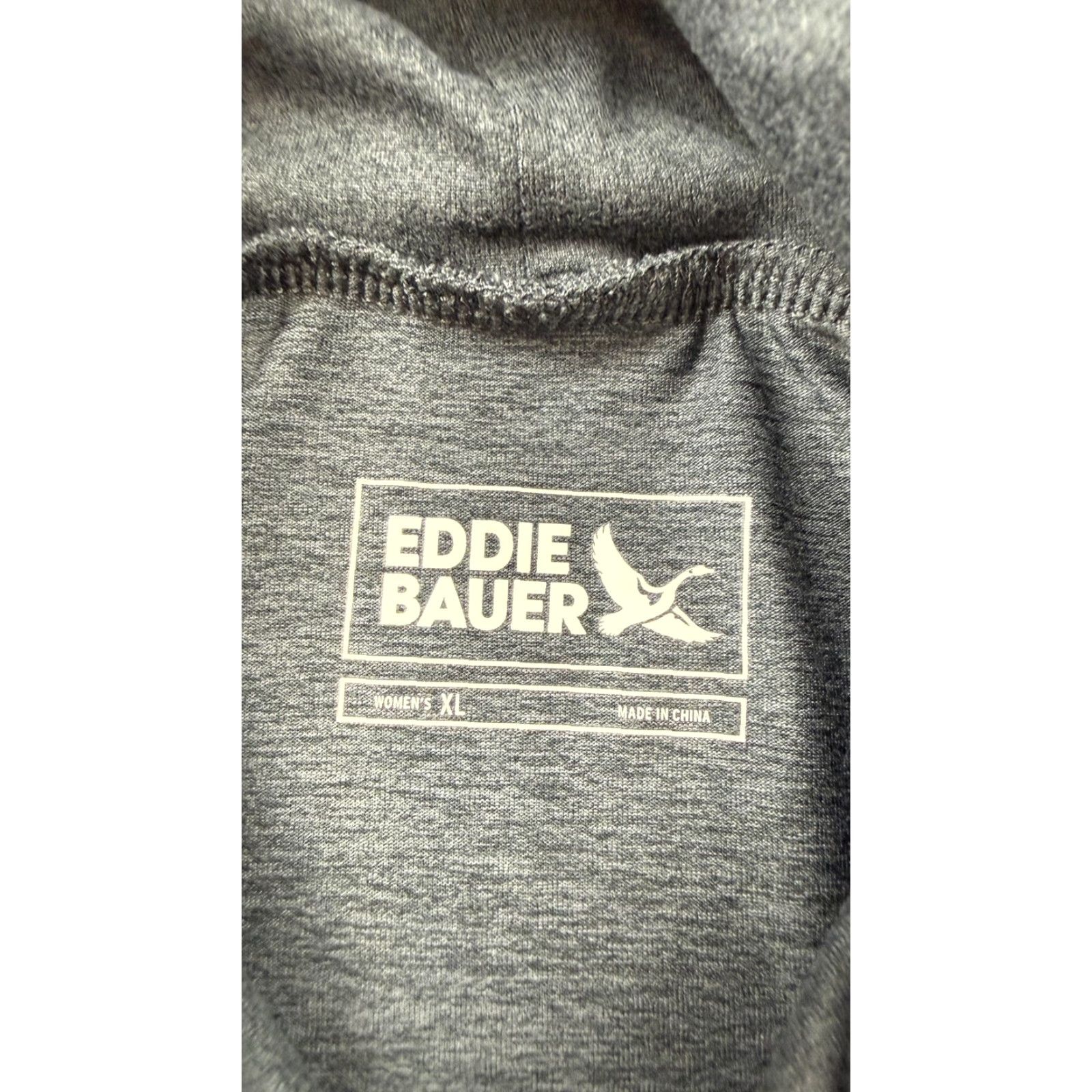 Eddie Bauer Eddie Bauer Pullover Womens XL Gray Mock Neck Kangaroo Pocket Lightweight Shirt Size XL / US 12-14 / IT 48-50 - 4 Thumbnail