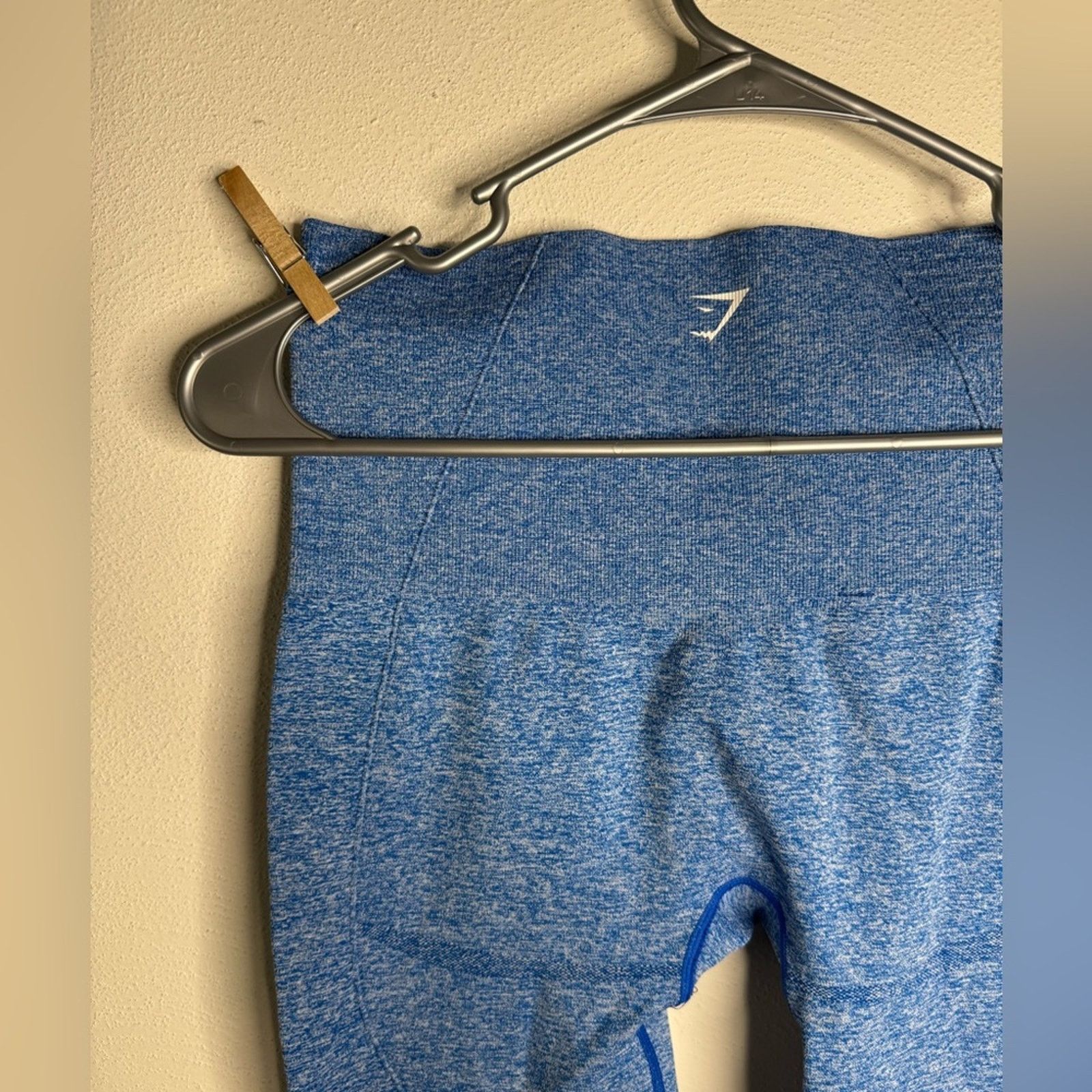 Gymshark GymShark Energy Seamless Blue Leggings Size 26" / US 2 / IT 38 - 4 Thumbnail