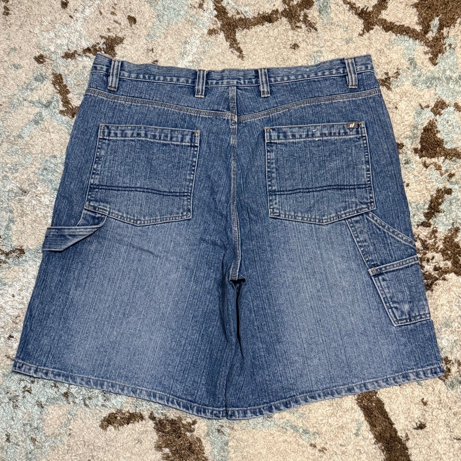 Urban Pipeline Urban Pipeline UP Baggy Carpenter Jean Shorts Size 40 Y2K Size US 40 / EU 56 - 2 Thumbnail