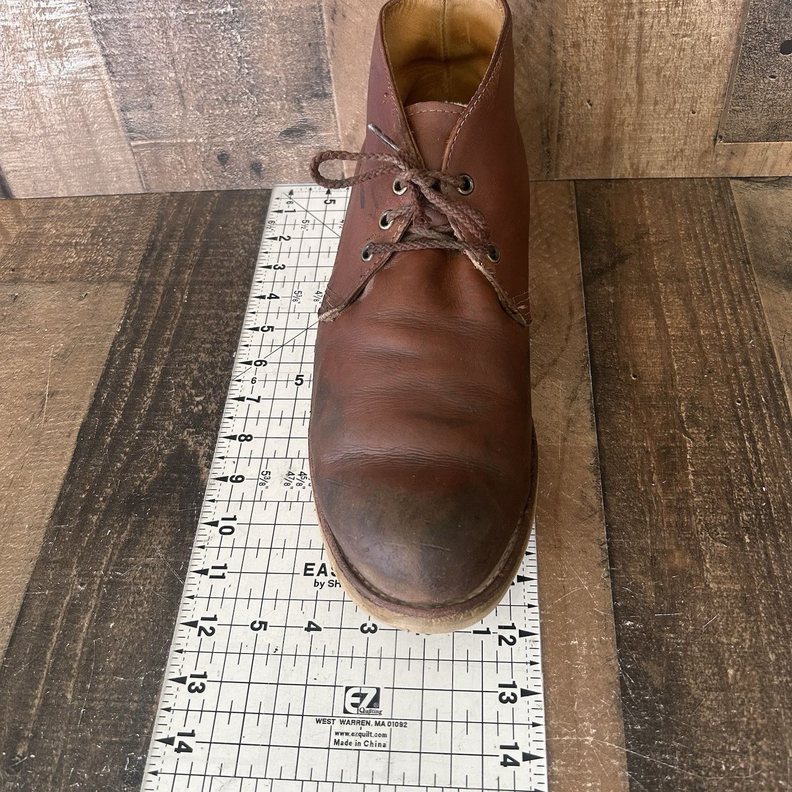Red Wing Red Wing 595 Chukka Leather Lace Up Work Boots Mens 11.5 EE Size US 11.5 / EU 44-45 - 5 Thumbnail