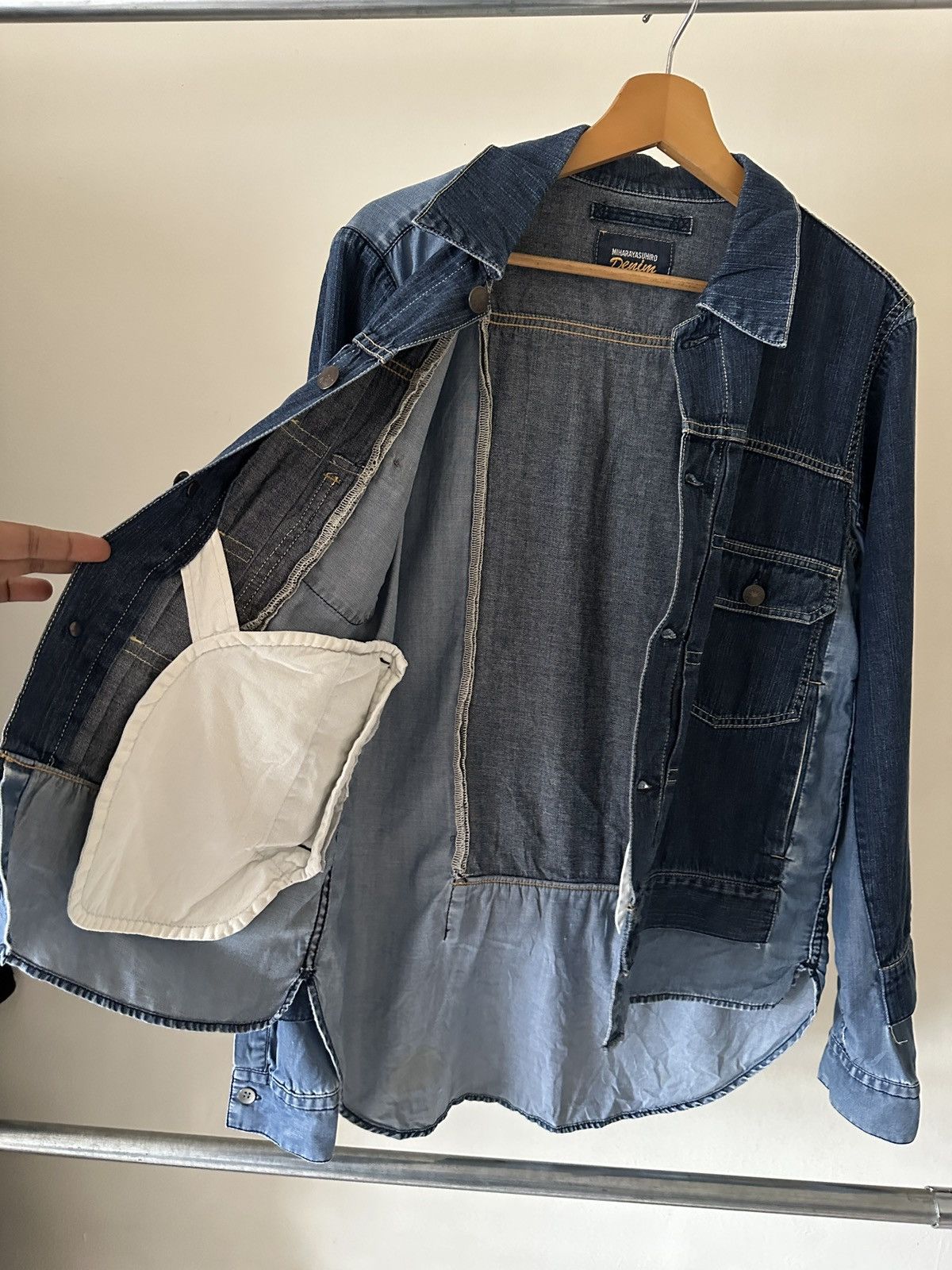 Maison MIHARA YASUHIRO SS2011 Mihara Yasuhiro Reconstruct Type 2 Denim Jacket Size US S / EU 44-46 / 1 - 6 Thumbnail