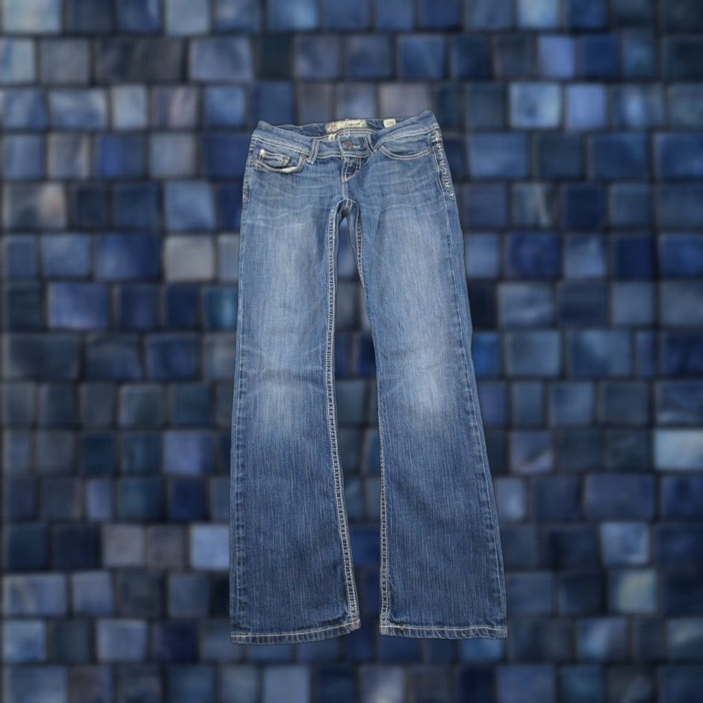 Vintage BKE Buckle Jeans Slim Bootcut 25 Regular Blue Denim Stretch 5-Pocket Women Size 25 X 29.5 Y2K Readable Size 42" / US 20 - 1 Thumbnail
