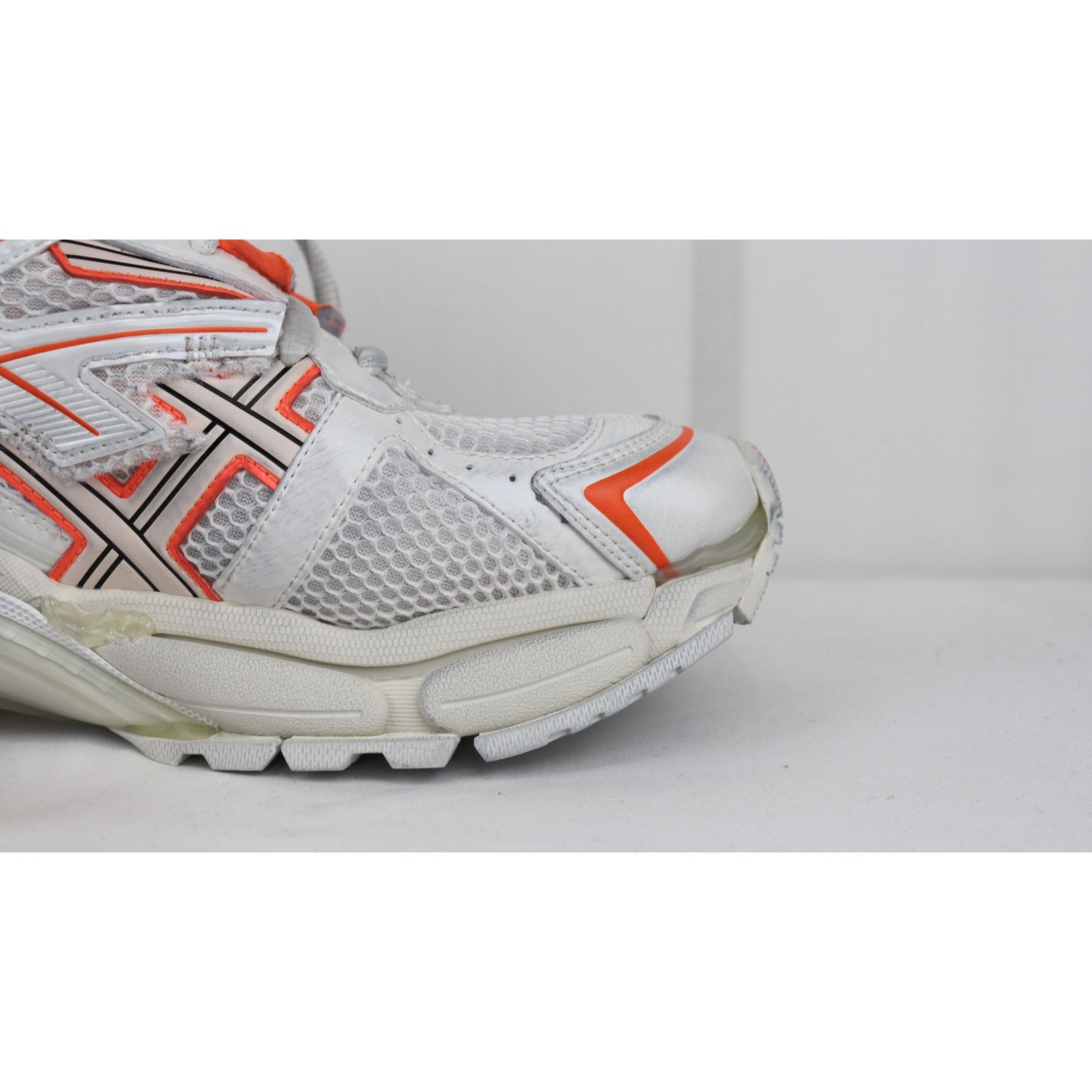 Balenciaga o1rshd1 Upper Mesh Rubber Runner in Neon Orange/Eggsh Size US 10 / EU 43 - 6 Thumbnail