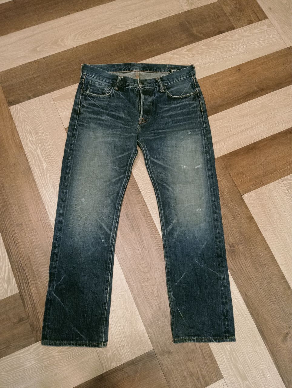 KURO JAPANESE KURO DIAMANTE SELVEDGE CROPPED JEANS Size US 33 - 1 Thumbnail