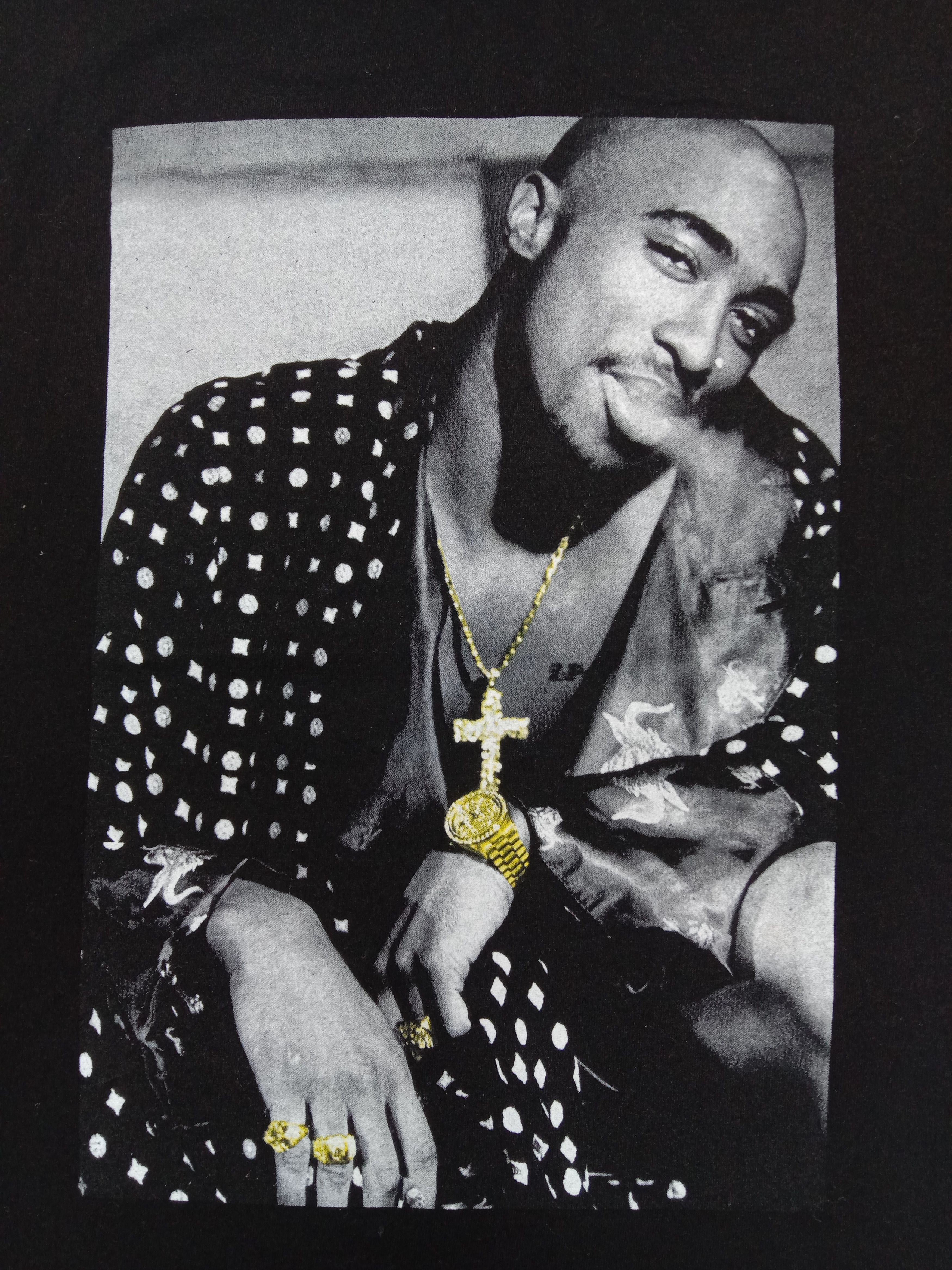 Rap Tees Vintage Tupac Photo Rap T Shirt Size US L / EU 52-54 / 3 - 2 Thumbnail