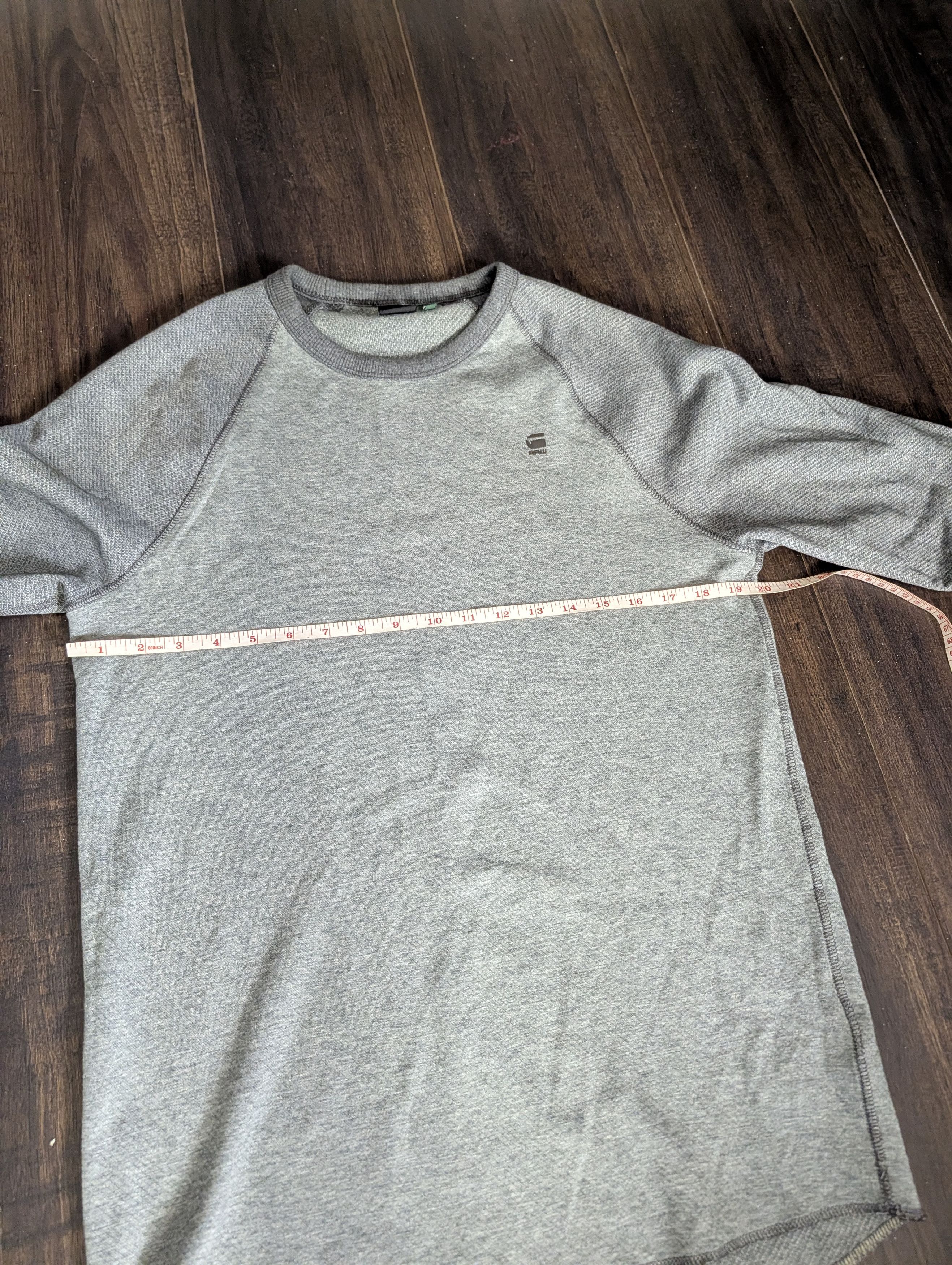 G-Star Gray 3D logo raglan sleeve terry sweatshirt M Size US M / EU 48-50 / 2 - 15 Thumbnail
