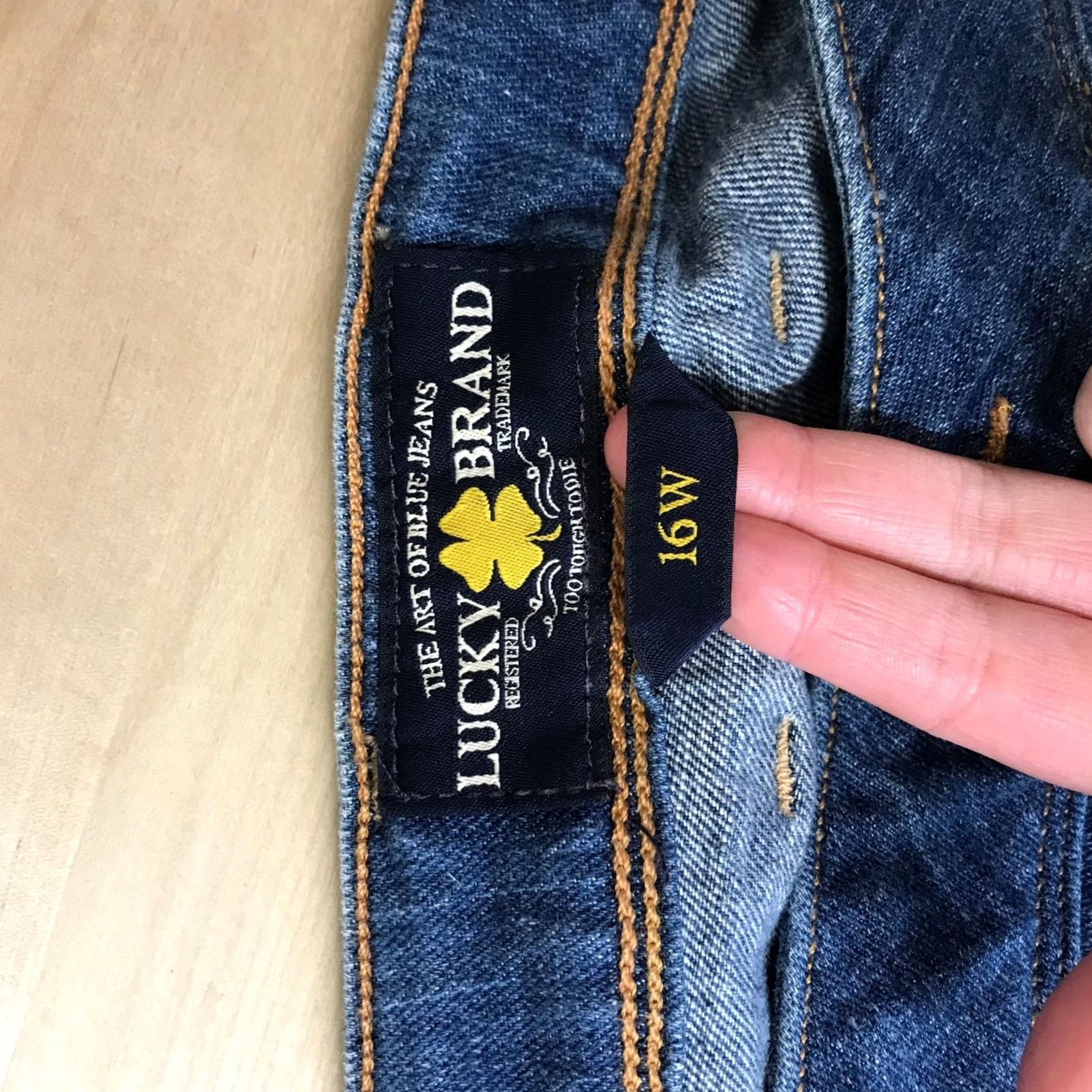 Lucky Brand Lucky Brand Jeans Womens 16W Blue Women The Weekender Jean Distressed Size Size 38" / US 16 / IT 52 - 7 Thumbnail