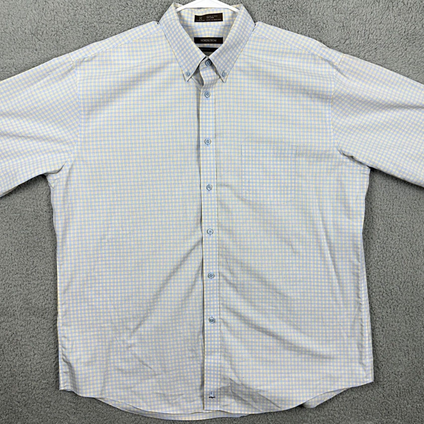 Nordstrom Nordstrom Shirt Button Down Mens 2XL Plaid Pocket Long Sleeve Blue Yellow Casual Shirt Clothes Mens 2XL Blue Yellow Plaid Button-Up Front Pocket Size US XXL / EU 58 / 5 - 3 Thumbnail