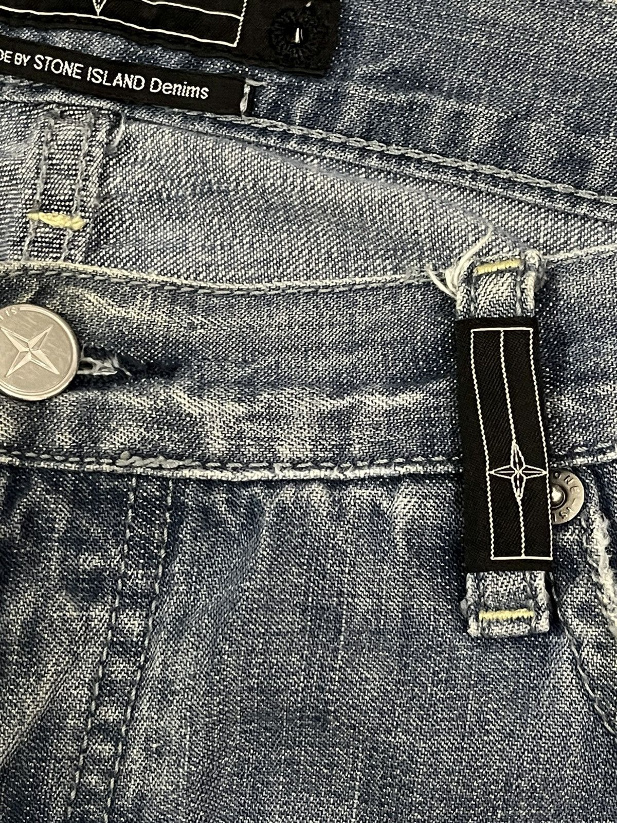 Stone Island Vintage Stone Island Denim Blue Wash Style Loose Jeans Size US 33 - 8 Thumbnail