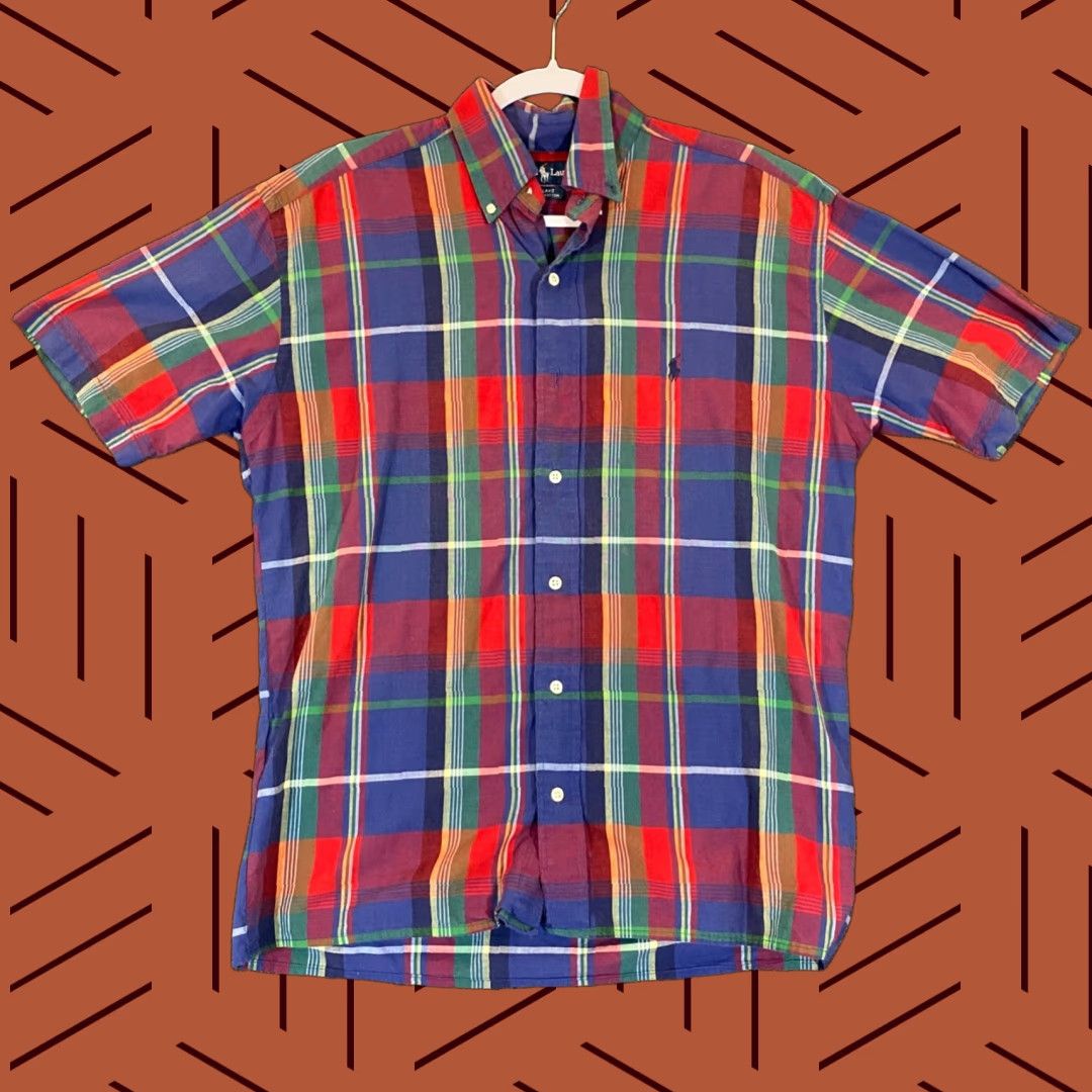 Ralph Lauren Ralph Lauren Blake Shirt Mens Medium Multicolor Plaid Button Down S/S Preppy Size US M / EU 48-50 / 2 - 1 Thumbnail