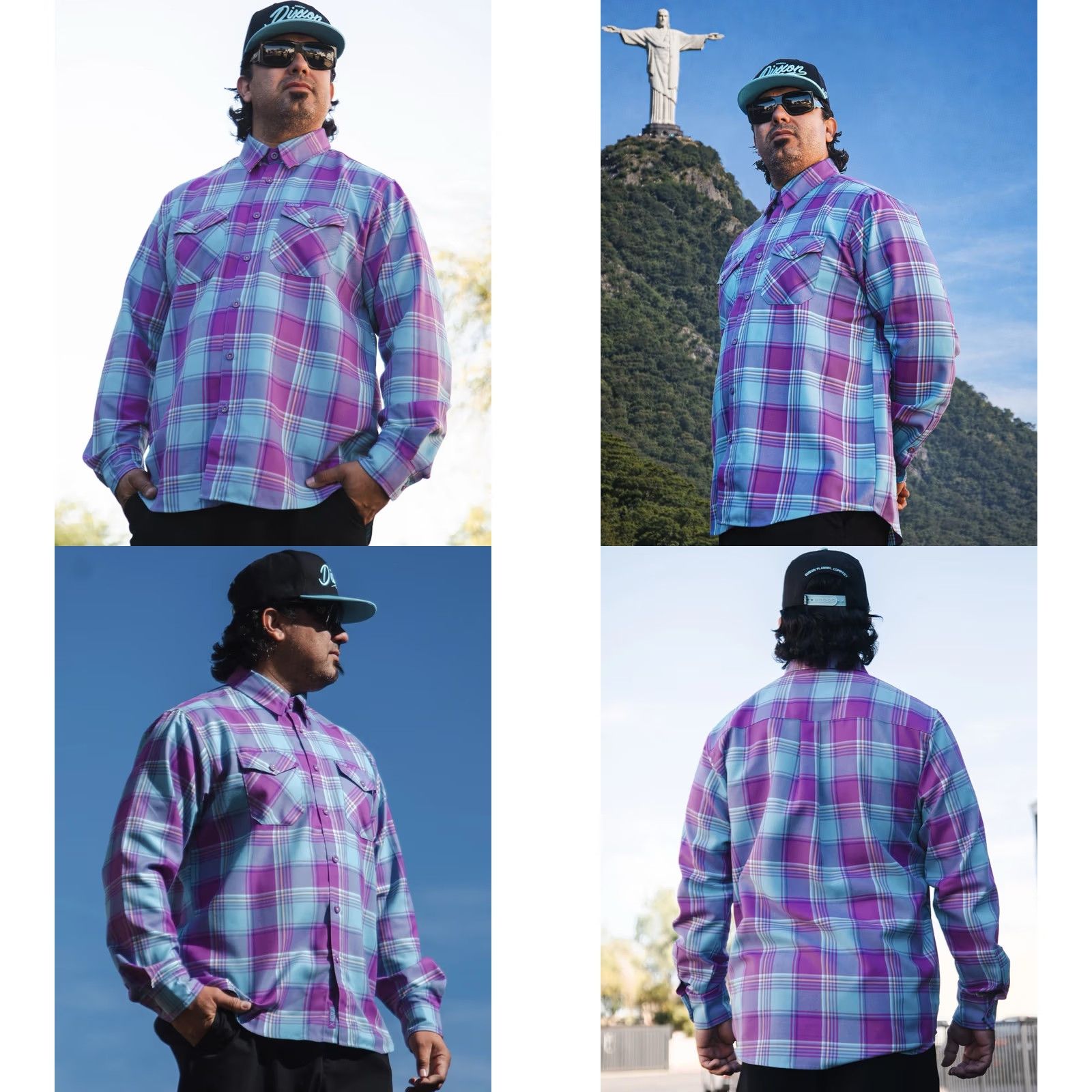 Vintage Dixxon Flannel The Redeemer Flannel Shirt Men L Purple Blue Green White Plaid Button-Up Long Sleeve Casual Size US L / EU 52-54 / 3 - 8 Thumbnail