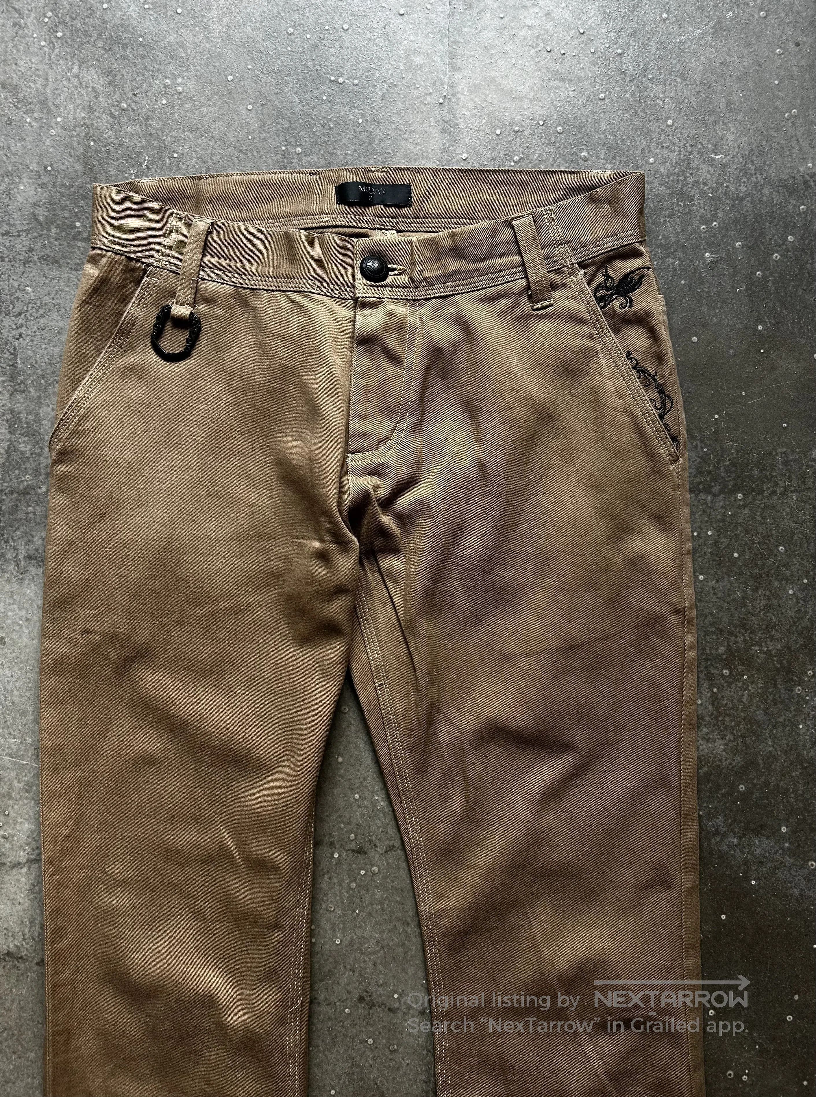 Vintage MIDAS Early Embroidered Jeans. Size US 32 / EU 48 - 3 Thumbnail