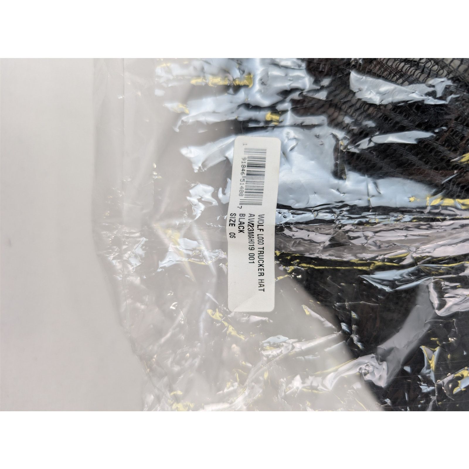 Amiri o1rshd1 Q:2 / Size: OS / Wolf Logo Trucker Cap / Hat Black Size ONE SIZE - 16 Thumbnail