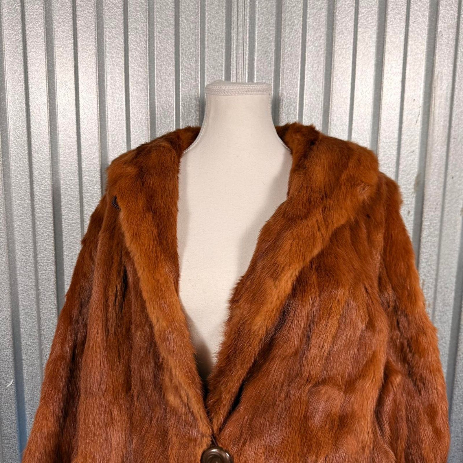 Other Brown vintage fur coat Size L / US 10 / IT 46 - 4 Thumbnail