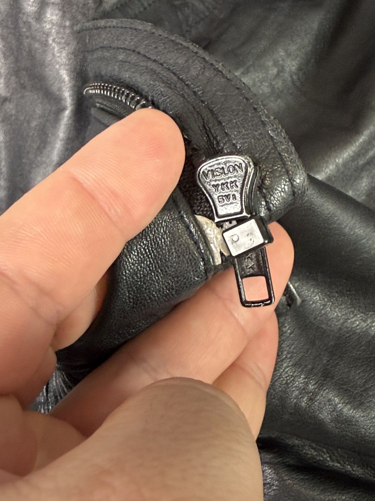 Diesel Diesel Oversized Leather Bomber Jacket Embroidered Big Logo Size US XL / EU 56 / 4 - 20 Thumbnail