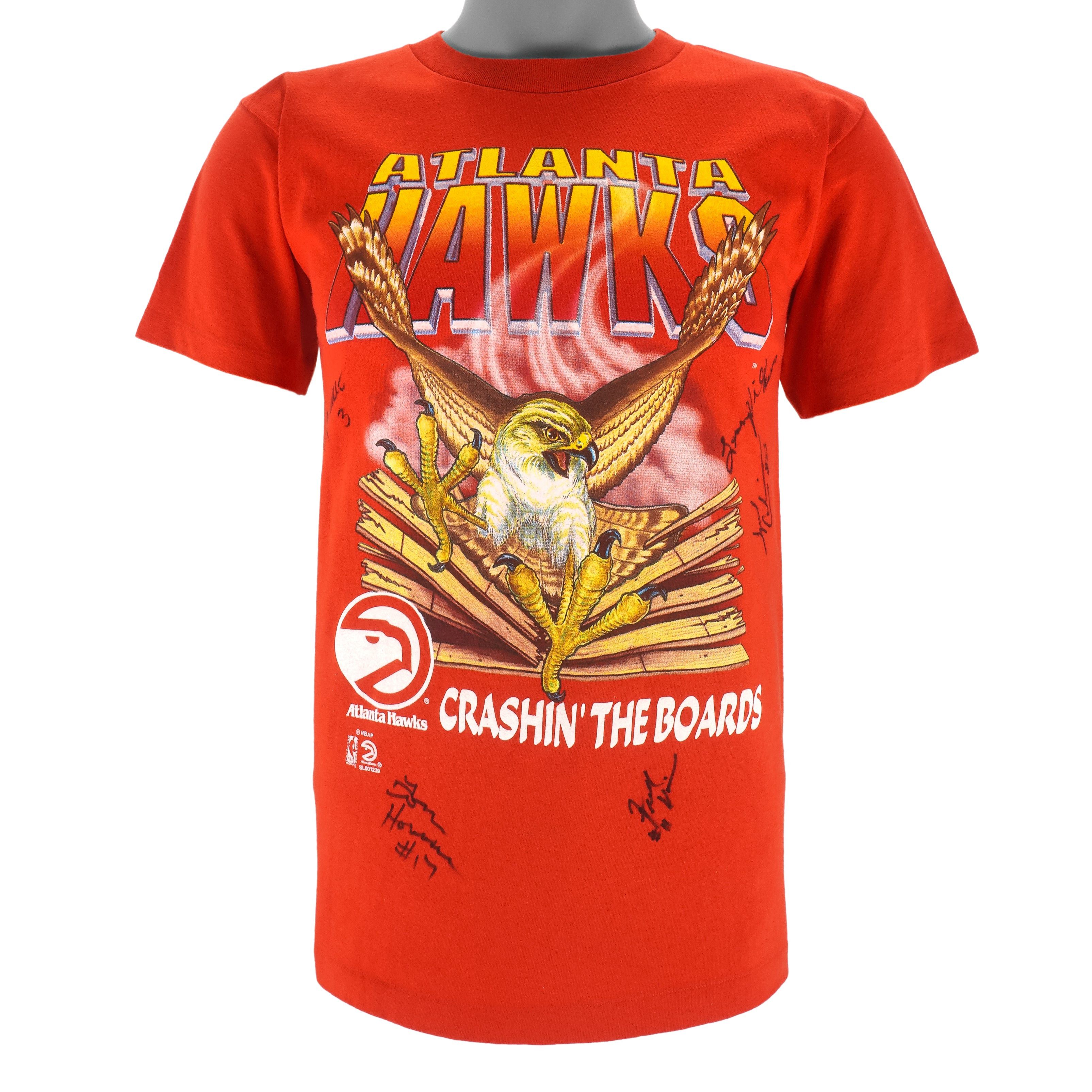 Salem Sportswear NBA - Atlanta Hawks Crashing The Boards T-Shirt 1990s Size US M / EU 48-50 / 2 - 1 Thumbnail
