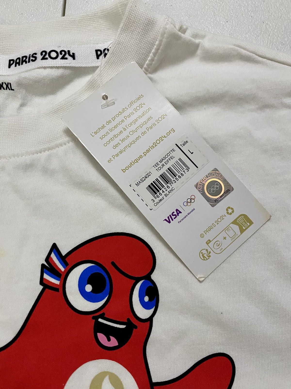 Other Paris Olympics 2024 Eiffel Tower Phryge Mascot Official Tee Size US L / EU 52-54 / 3 - 3 Thumbnail