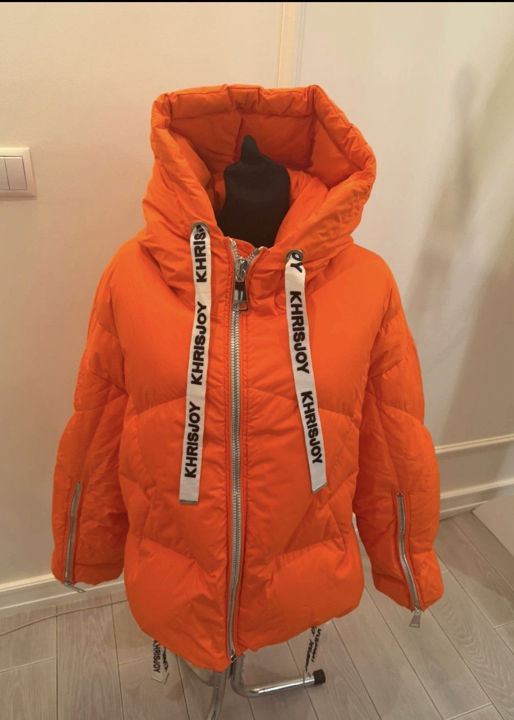 Khrisjoy Khrisjoy Oversized Down Puffer Jacket Bright Orange Size S / US 4 / IT 40 - 1 Thumbnail