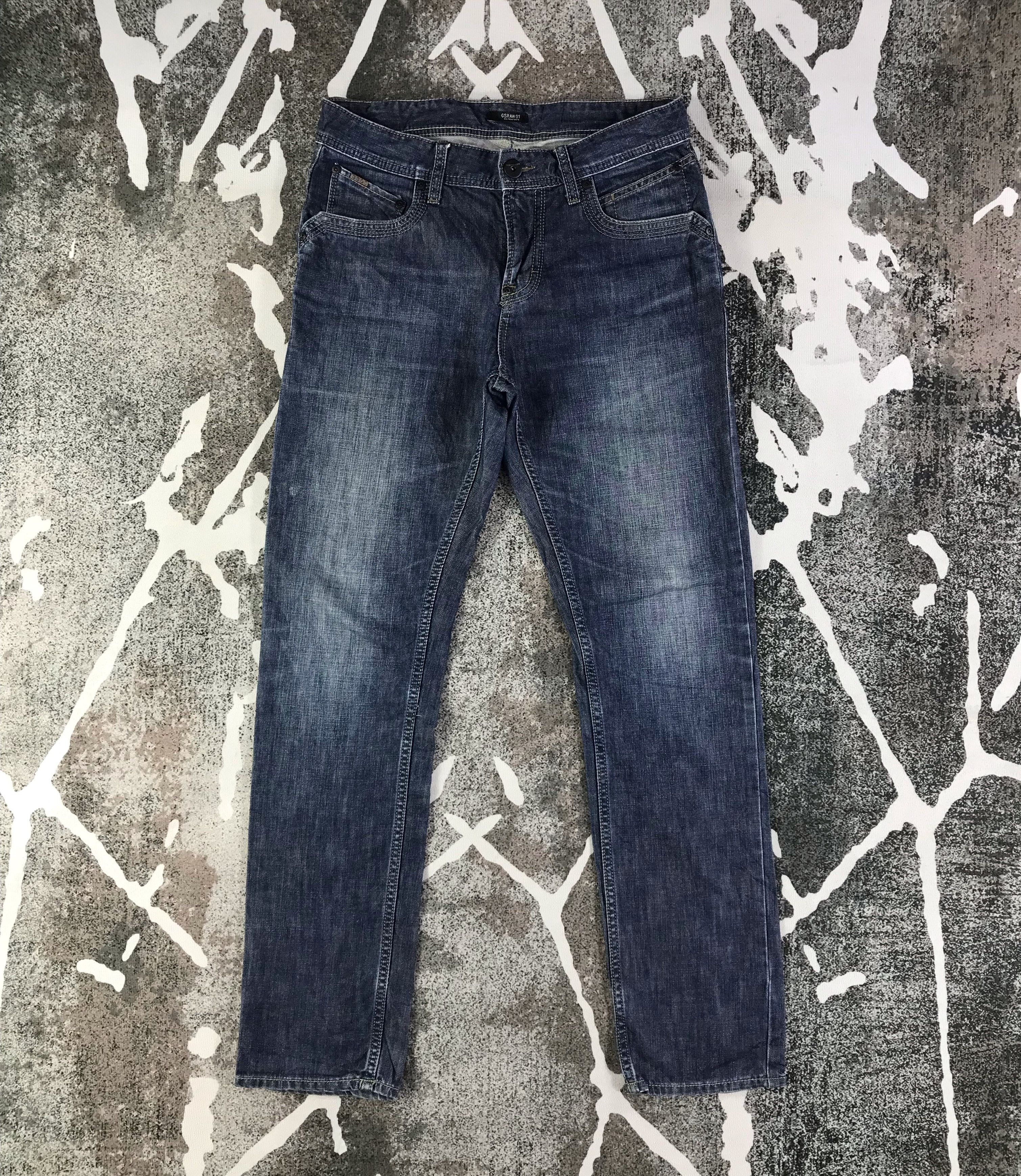G-Star G Star Raw Jeans Faded Blue Denim KJ1534 Size US 30 / EU 46 - 1 Thumbnail