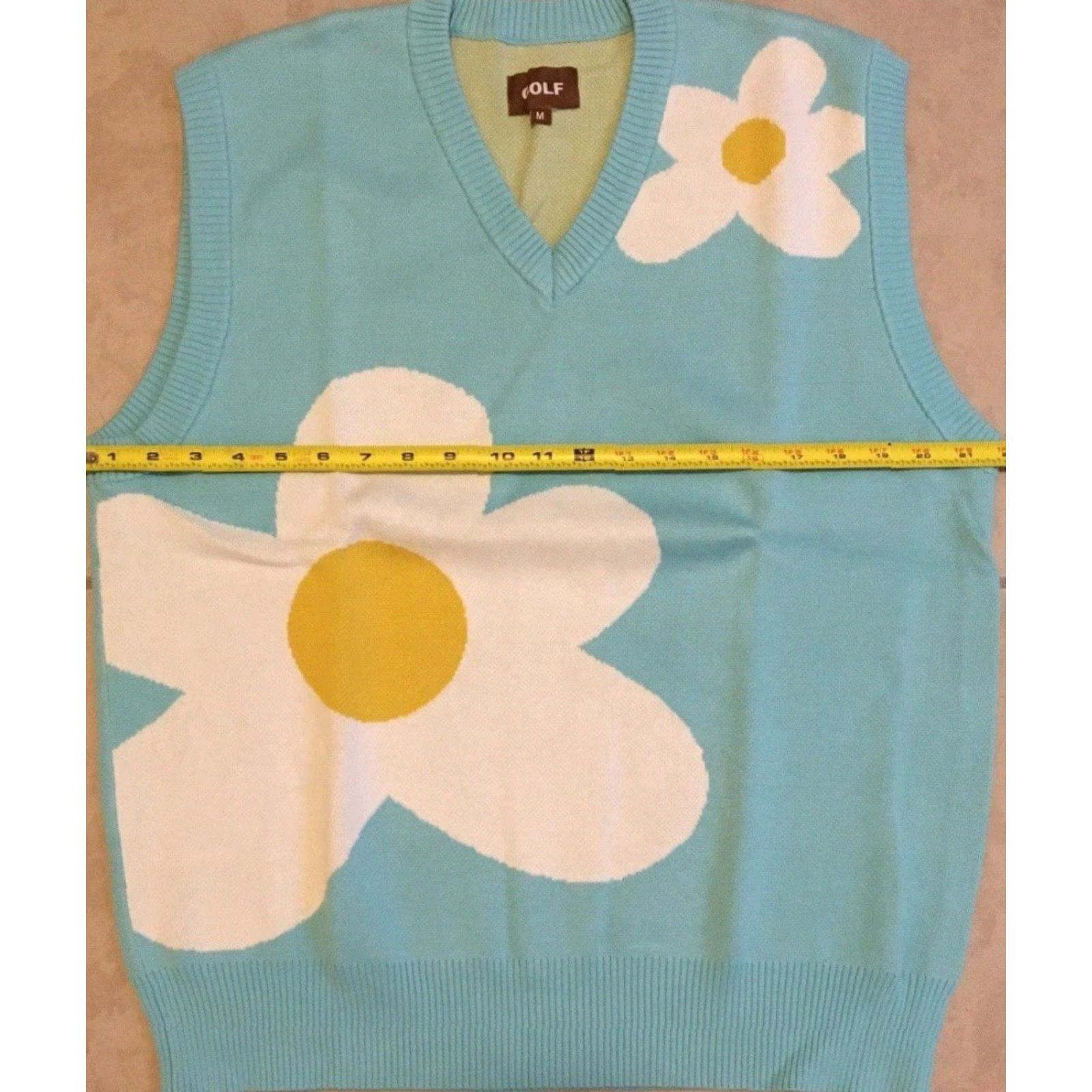 Golf Wang VINTAGE Golf Wang Le Fleur Sweater Vest Shirt Men M Blue Golf Wang Le Fleur Sweater Vest Solely from original words. Size US M / EU 48-50 / 2 - 7 Thumbnail
