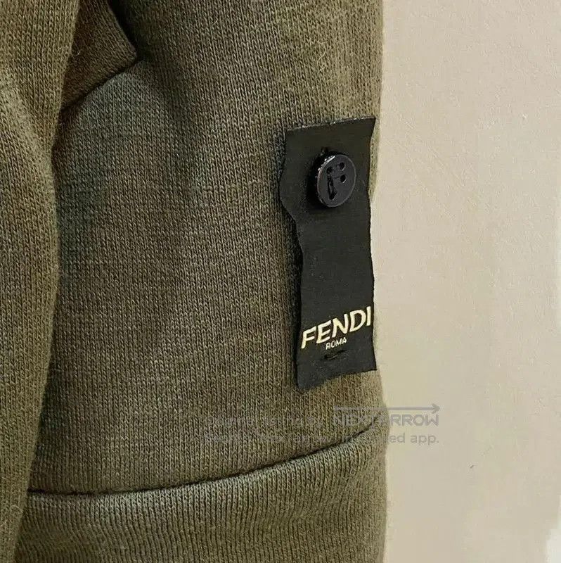Fendi Fendi Green Wool Men's Outerwear Jacket . Size US M / EU 48-50 / 2 - 7 Thumbnail