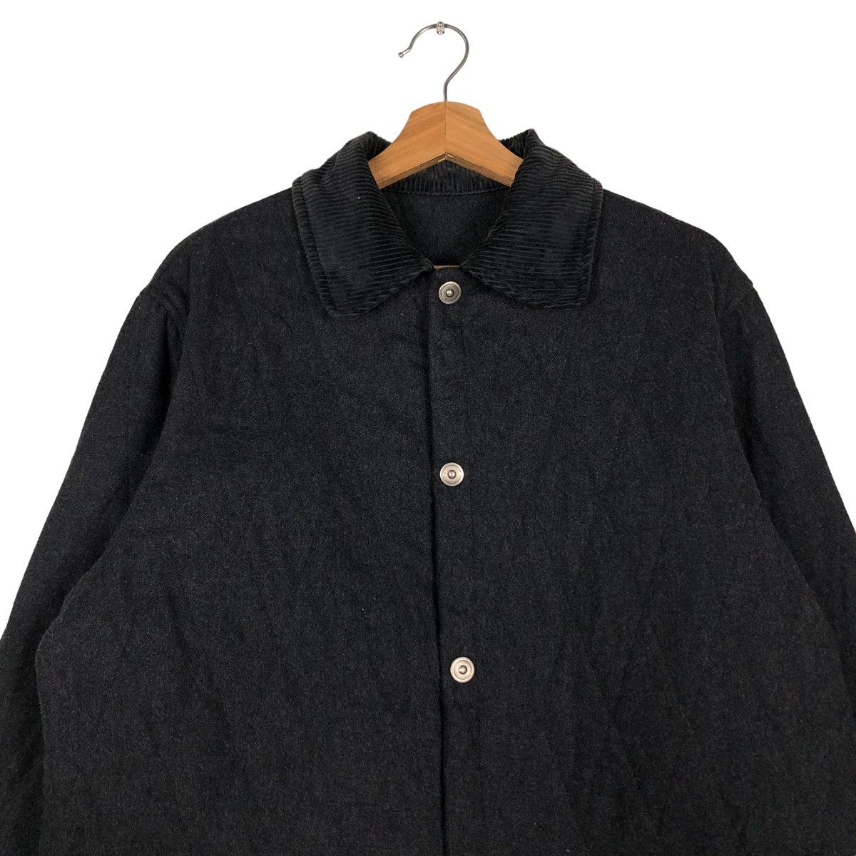 Japanese Brand 🔥VINTAGE QUILTED BUTTON JACKET PETER ELLIOT ISSEY MIYAKE Size US M / EU 48-50 / 2 - 3 Thumbnail
