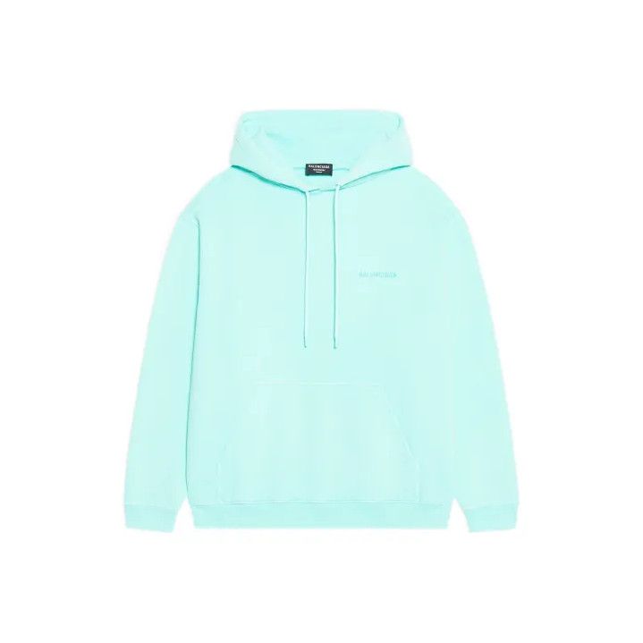 Balenciaga Balenciaga Logo Hoodie in Green for Men Size US M / EU 48-50 / 2 - 1 Thumbnail