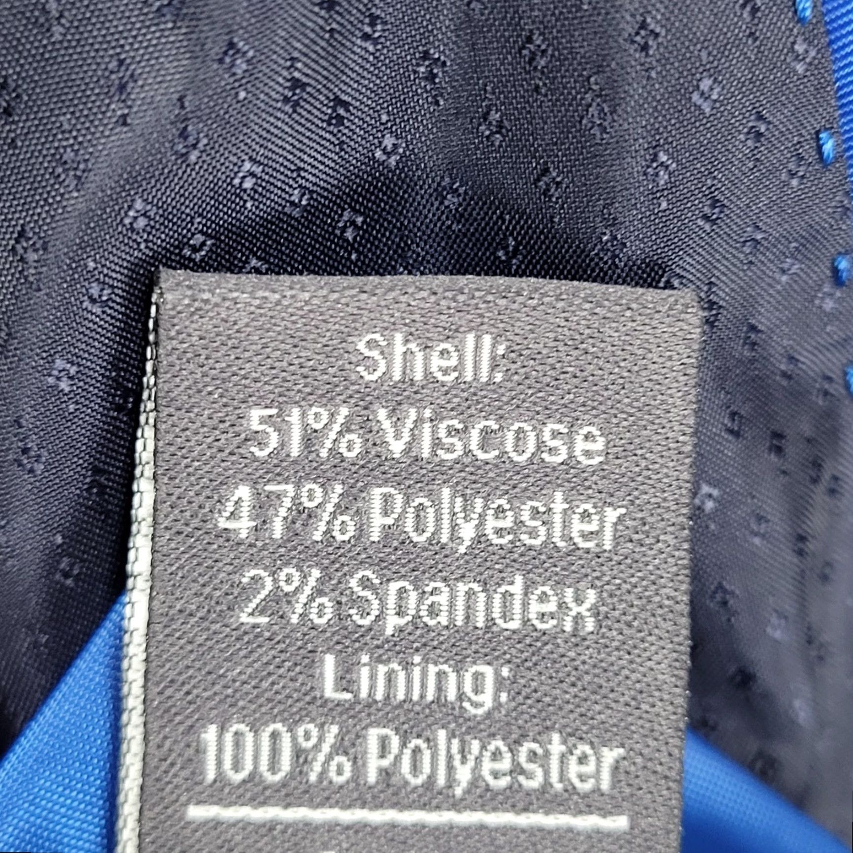Vintage GS Perfect Fit Navy Stretch 2 Button Notch Blazer Sport Coat 50R Men Jacket Blazer Size 50R - 4 Thumbnail
