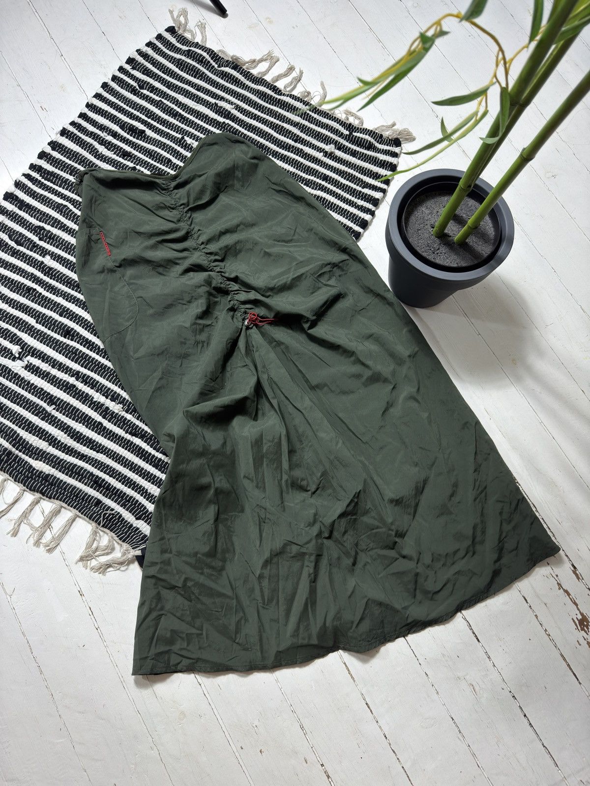 Cop Copine VINTAGE COP COPINE 2000s MAXI NYLON DRAWSTRING SKIRT Size 28" / US 6 / IT 42 - 10 Thumbnail
