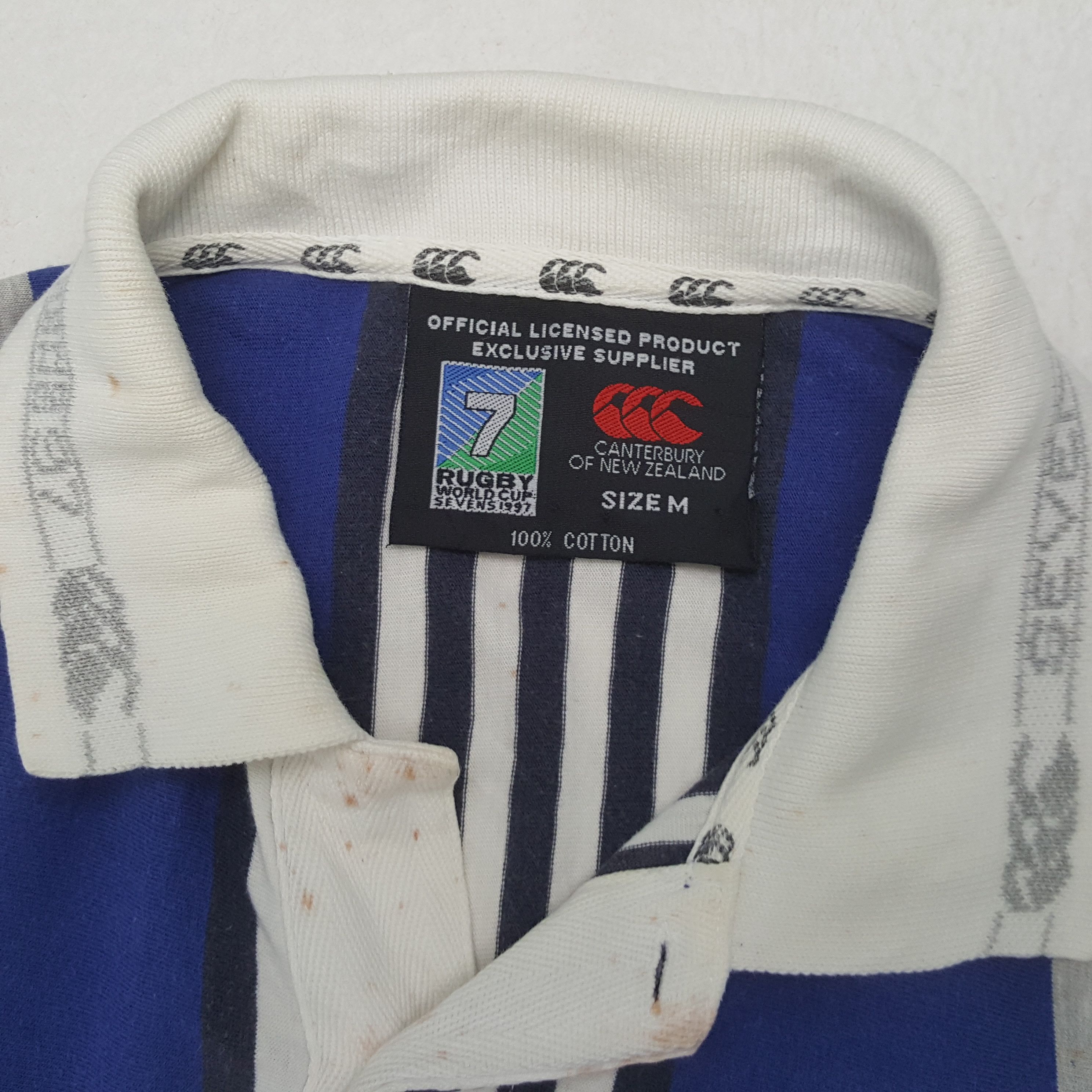 Canterbury of New Zealand Canterbury 7 Rugby World Cup Sevens 1997 Polos RR23 Size US L / EU 52-54 / 3 - 4 Thumbnail