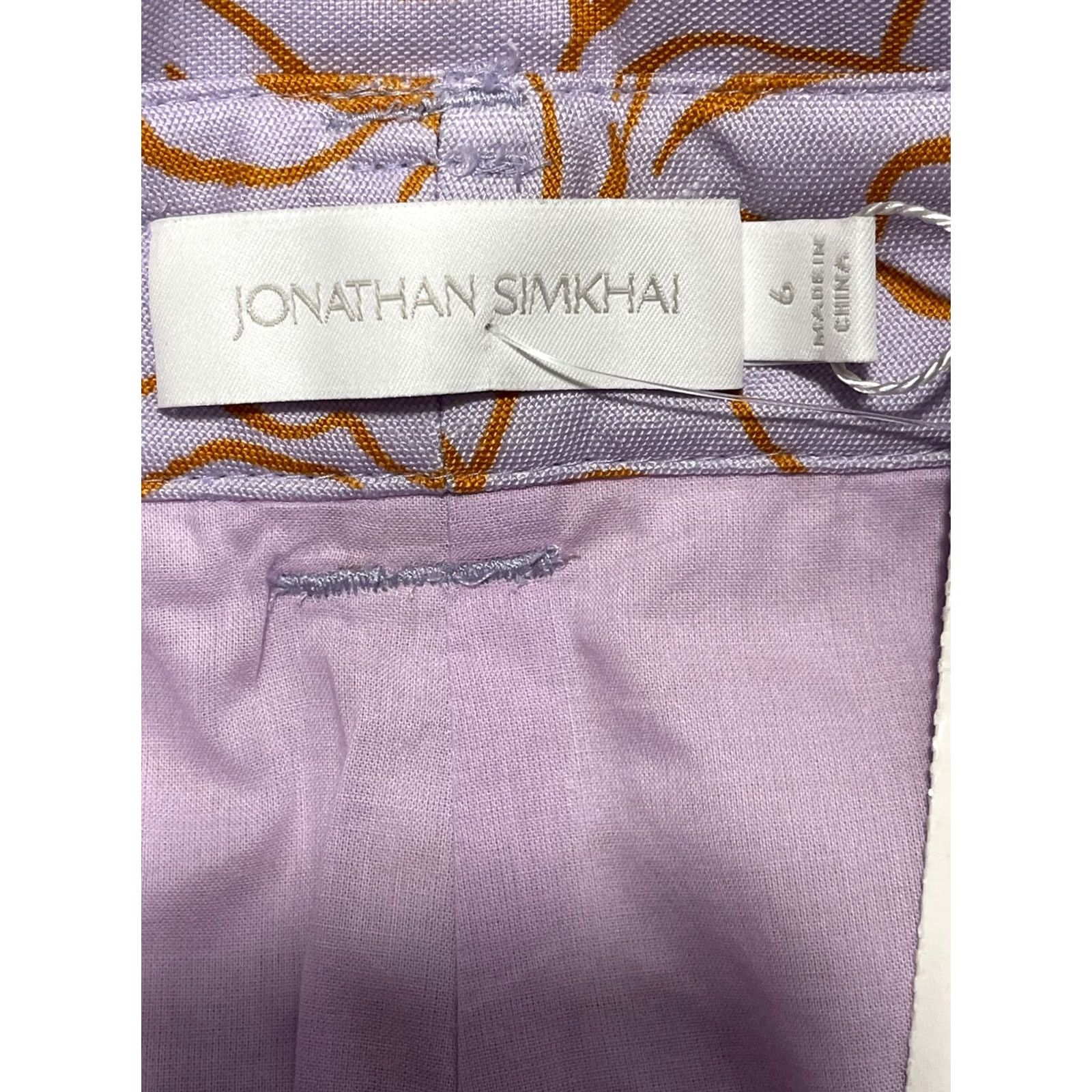 Jonathan Simkhai Jonathan Simkhai Tropical Floral Wide-Leg Shorts Size 6 Belted Lupine Multicolor Casual Shorts Summer Women Size 28" / US 6 / IT 42 - 7 Thumbnail