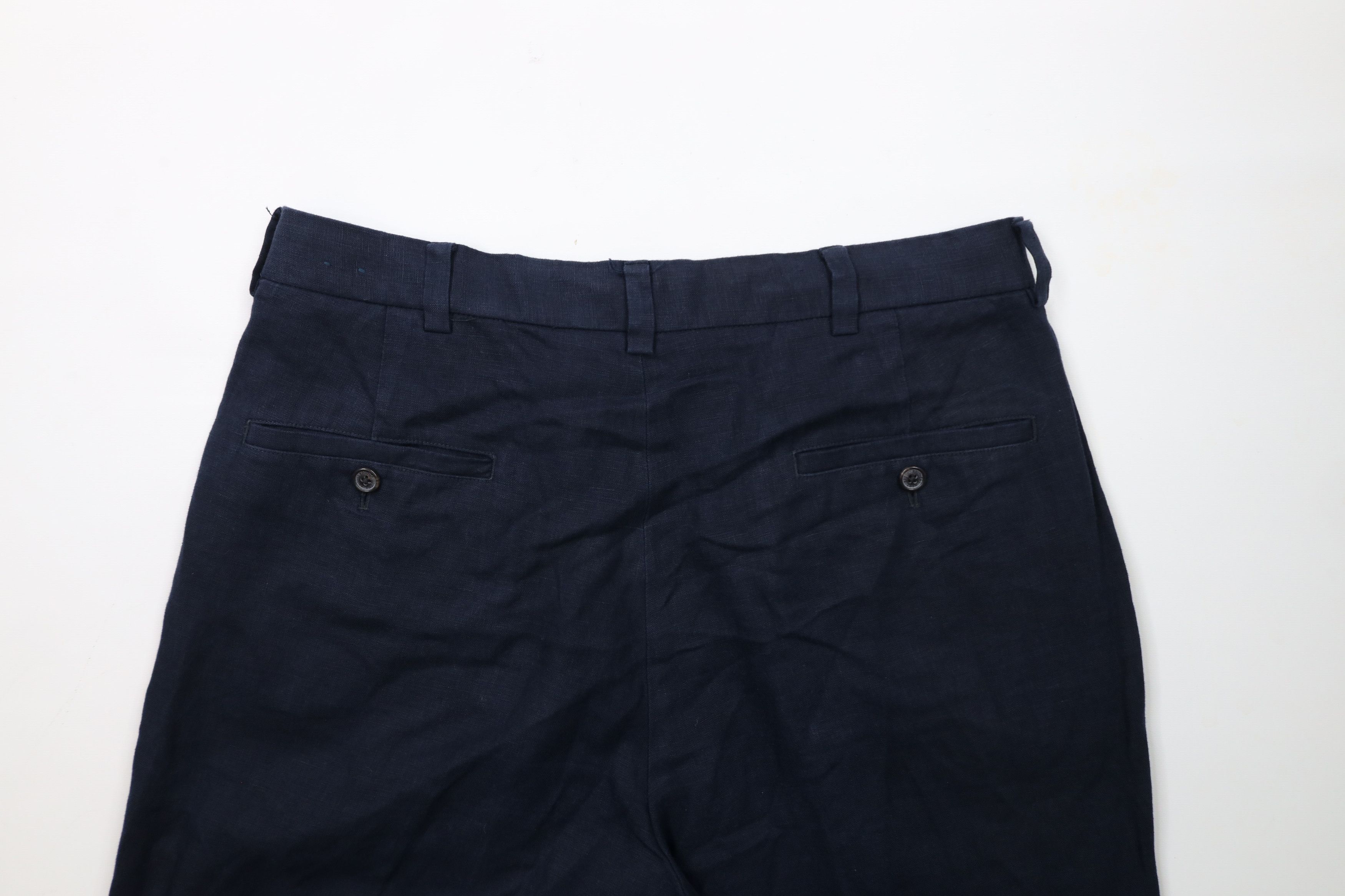 Brooks Brothers × Vintage Vintage Brooks Brothers Cuffed Wide Leg Chino Pants Linen Size US 34 / EU 50 - 12 Thumbnail
