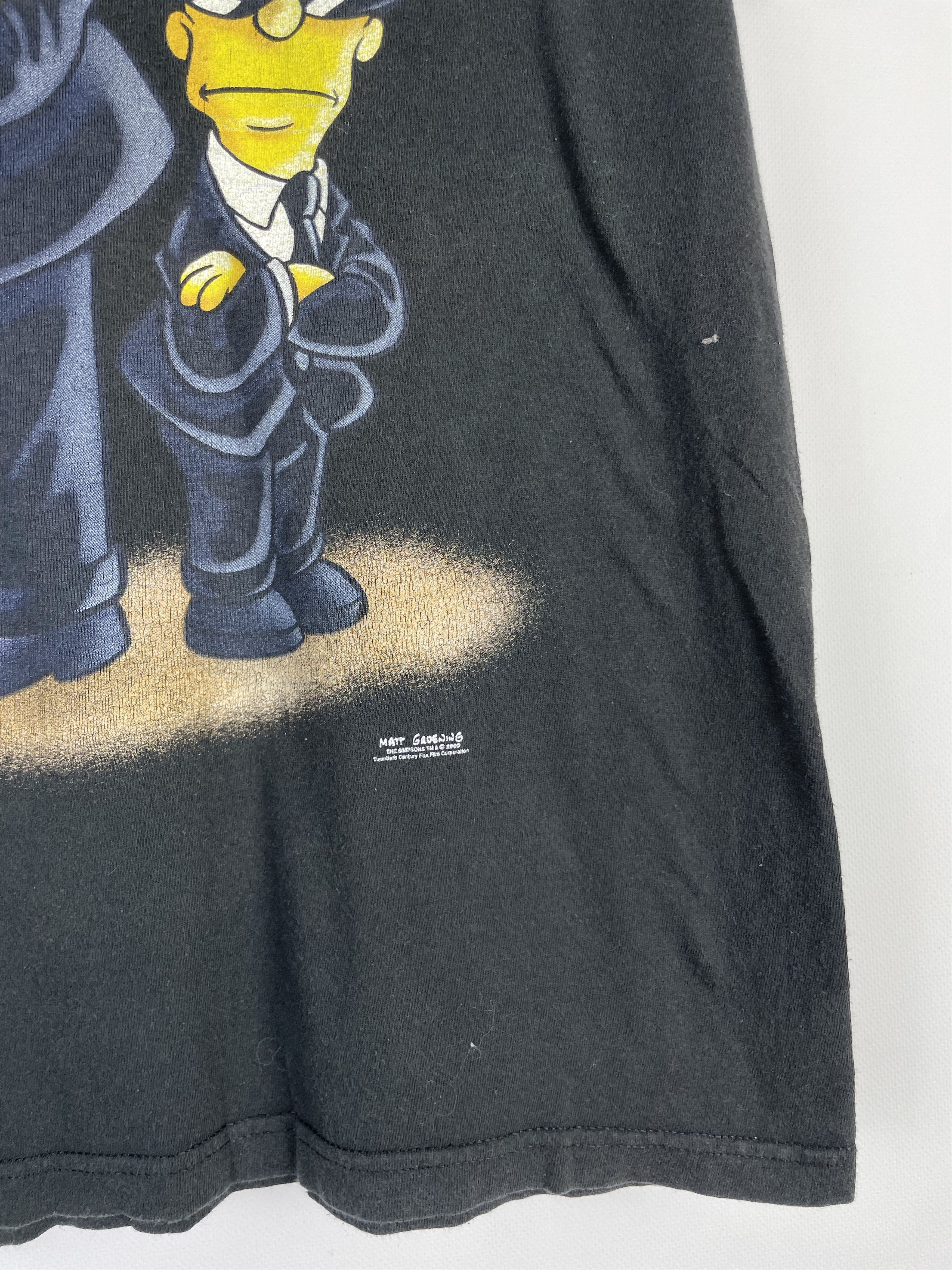 The Simpsons Vintage The Simpsons Men In Black Rare Black Tee Size US M / EU 48-50 / 2 - 4 Thumbnail