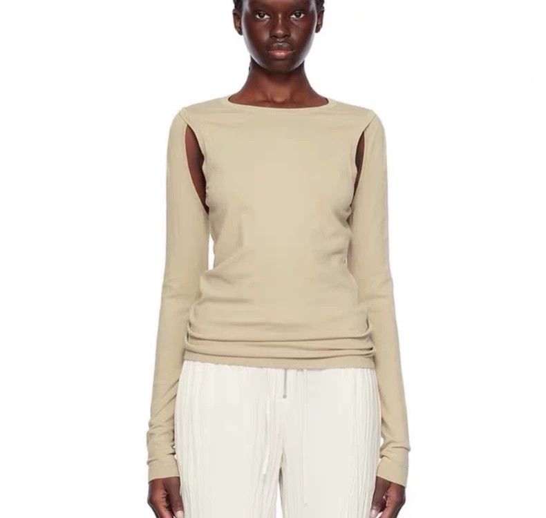 Helmut Lang HELMUT LANG Lady's cut t-shirt Size S / US 4 / IT 40 - 1 Thumbnail