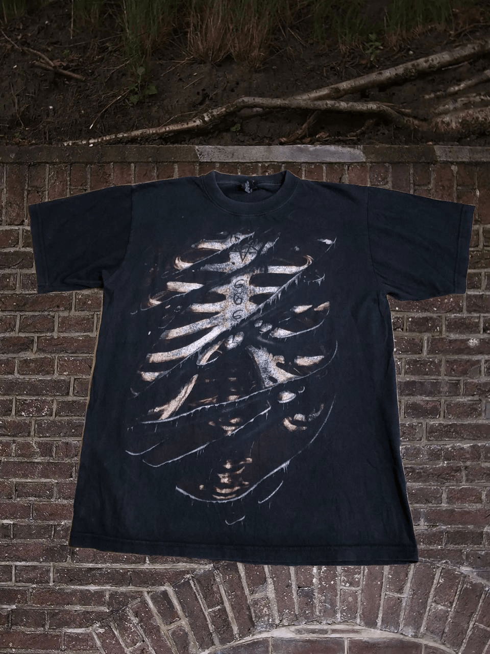 Vintage Spiral 666 Mens T shirt Top Short Sleeve Black Skull Size US L / EU 52-54 / 3 - 1 Thumbnail