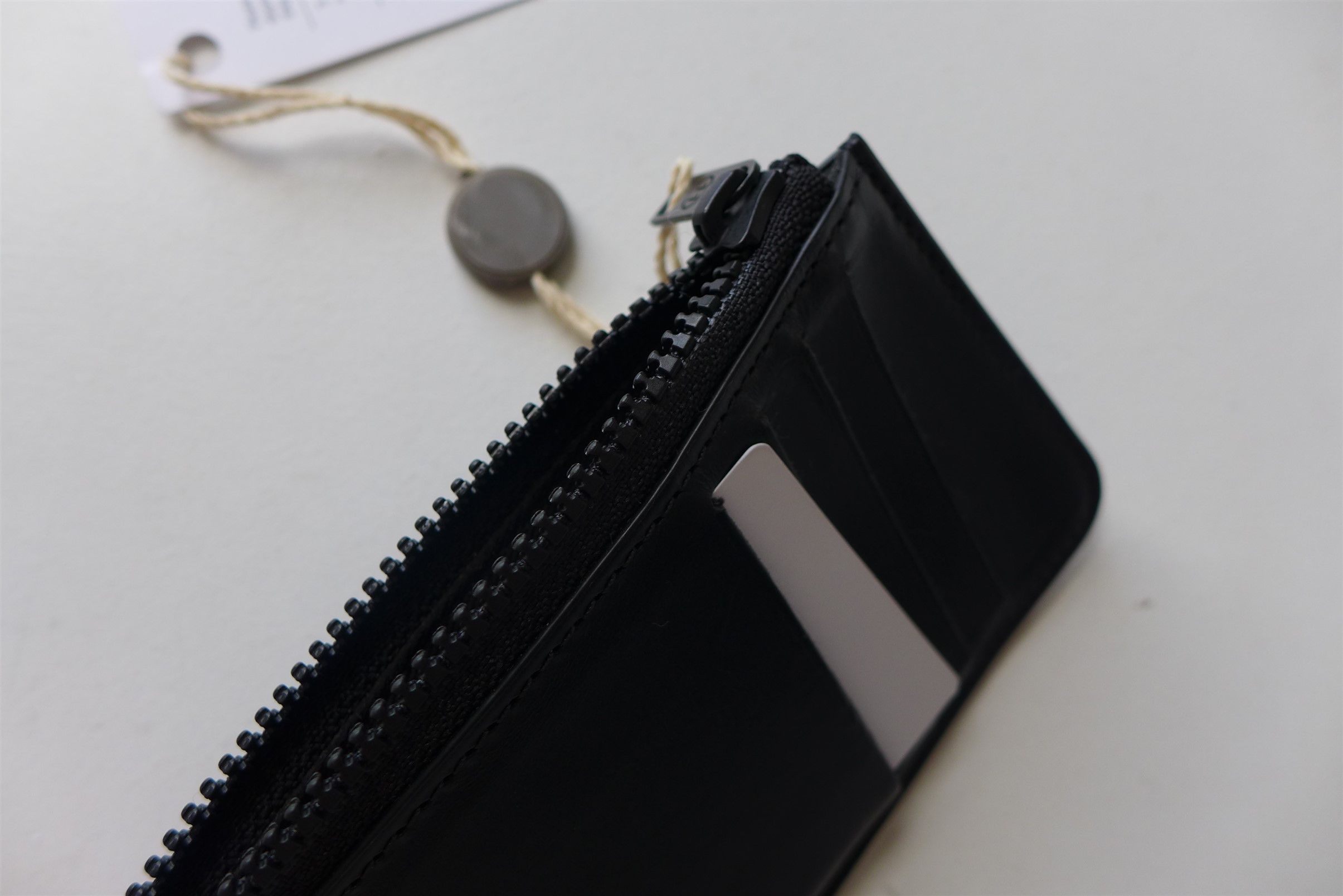 Maison Margiela Margiela Rectangular Zip Wallet - Black Calf Leather Size ONE SIZE - 5 Thumbnail