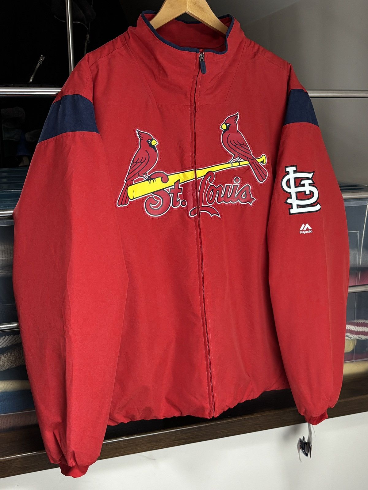 Majestic Majestic St. Louis Cardinals MLB Jersey Jacket USA Baseball Size US XL / EU 56 / 4 - 2 Thumbnail