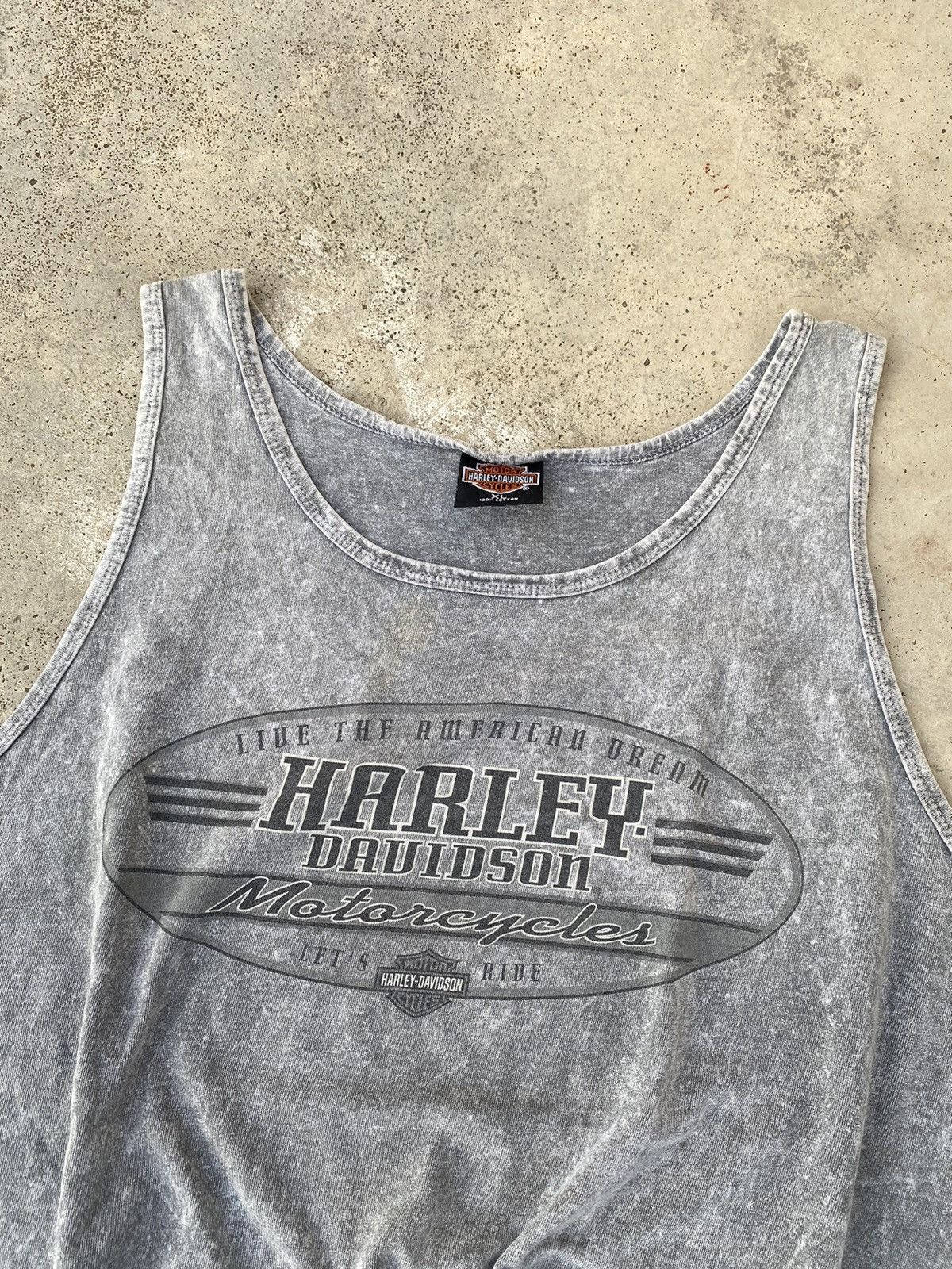 Harley Davidson Vintage 90s Harley Davidson Acid Wash Sleeveless Tees Size US XL / EU 56 / 4 - 2 Thumbnail