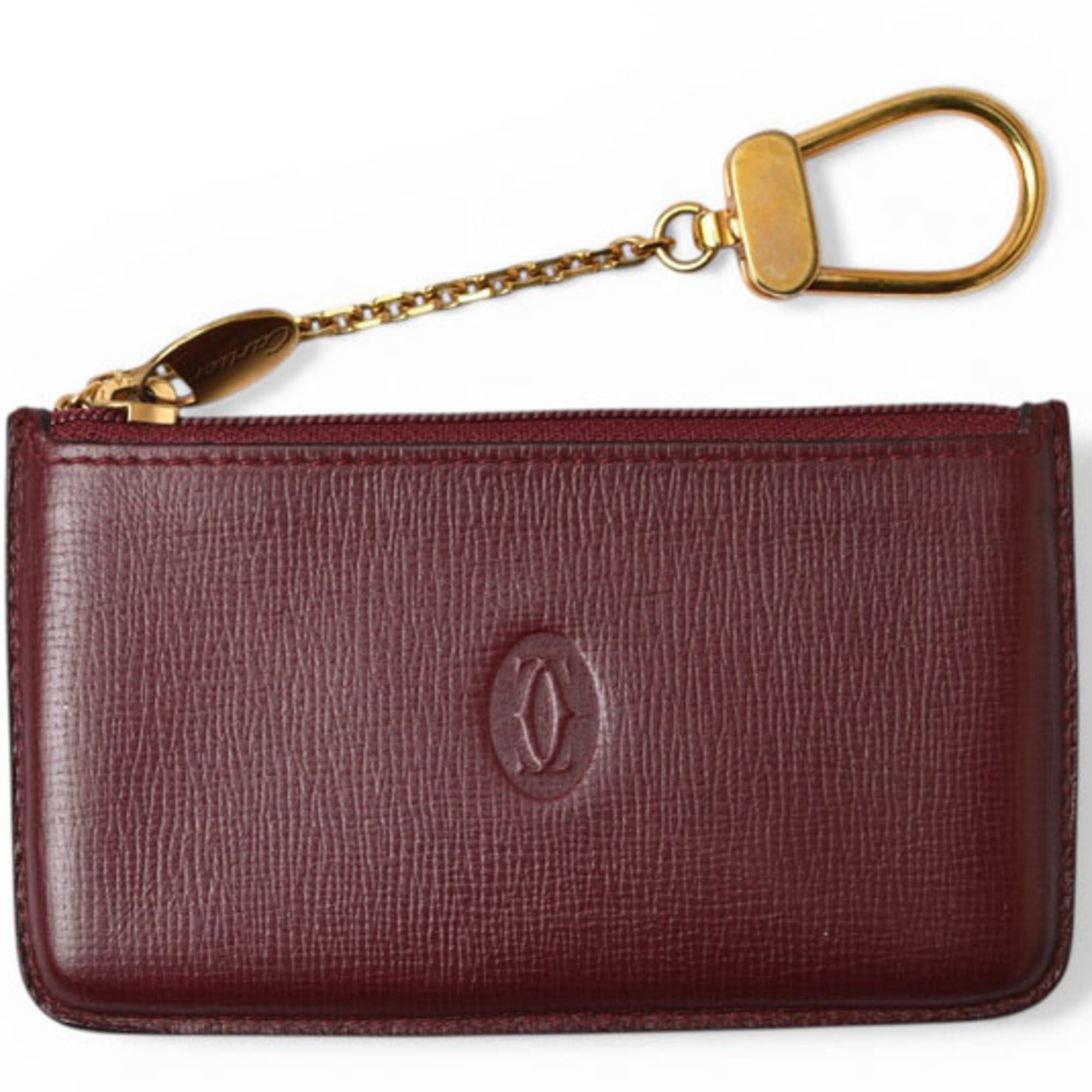 Cartier Cartier coin case/key pouch, Must de Cartier, Bordeaux. Size ONE SIZE - 1 Thumbnail