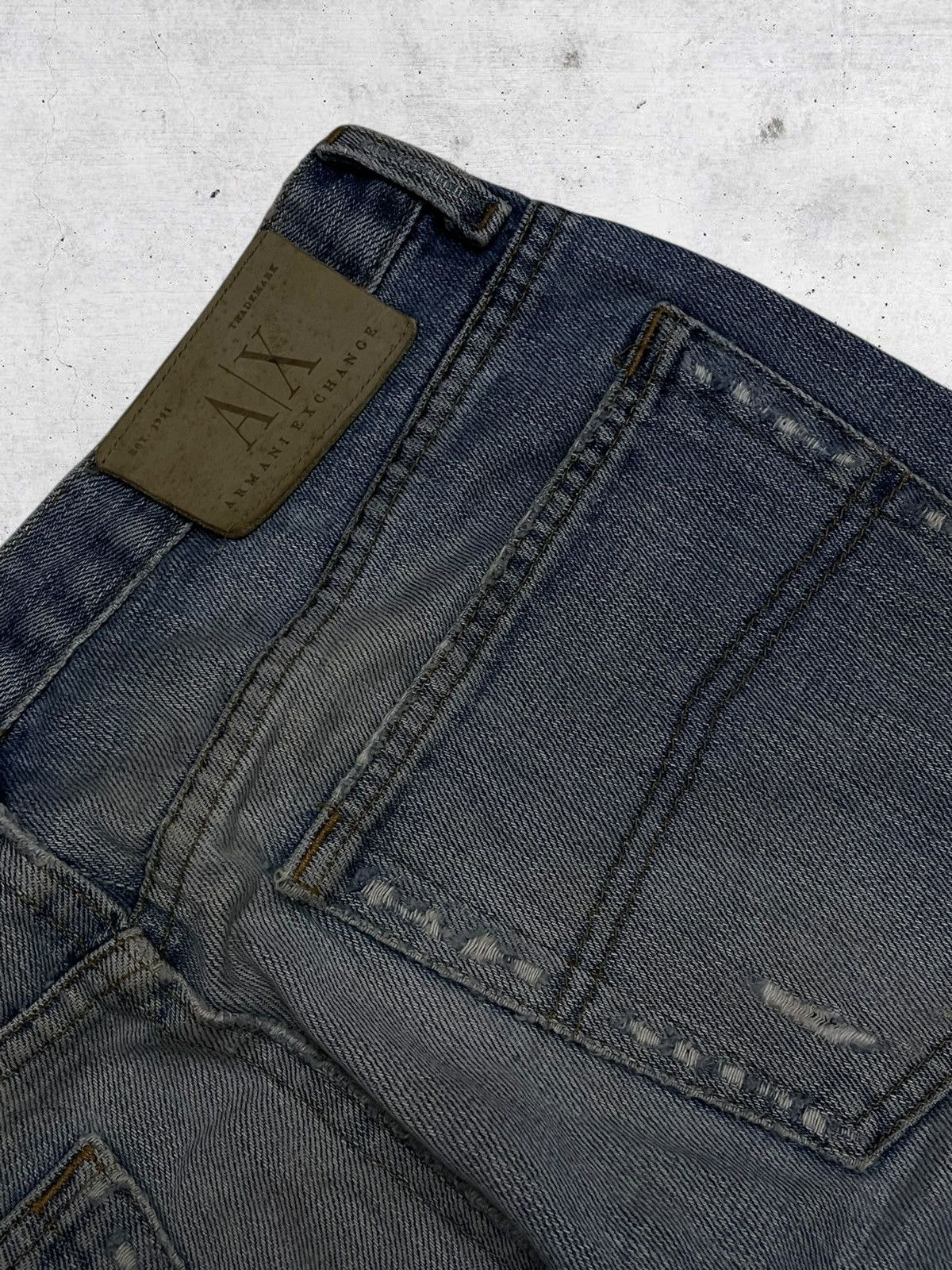 Armani Exchange VINTAGE OG ARMANI EXCHANGE 90S DESIGNER MUDWASH STYLE DENIM Size US 30 / EU 46 - 15 Thumbnail