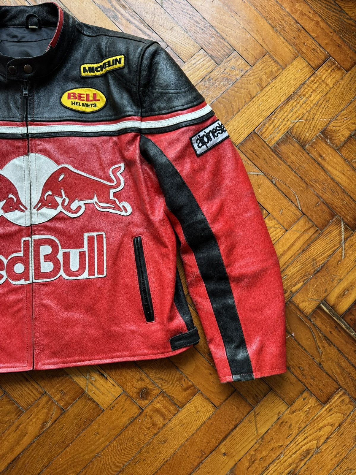 Red Bull Red Bull Racing red/black leather jacket size XL Size US XXL / EU 58 / 5 - 4 Thumbnail