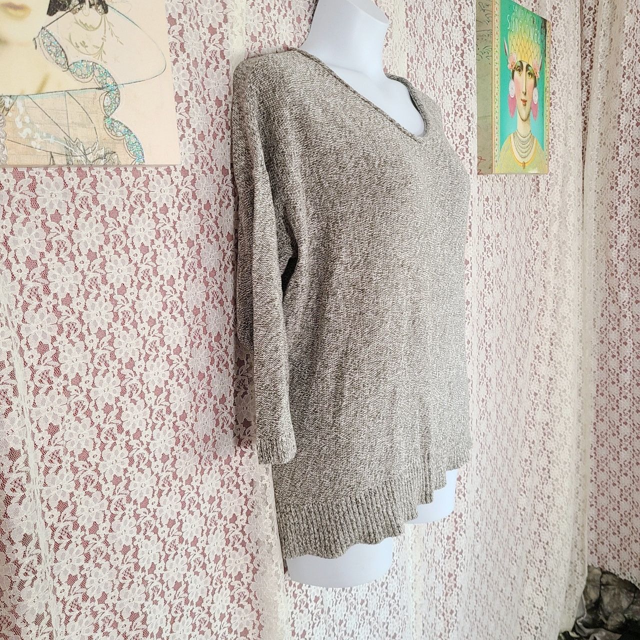 Eddie Bauer Eddie Bauer grey knit pullover sweater size 2x xxl Size XXL / US 16-18 / IT 52-54 - 2 Thumbnail