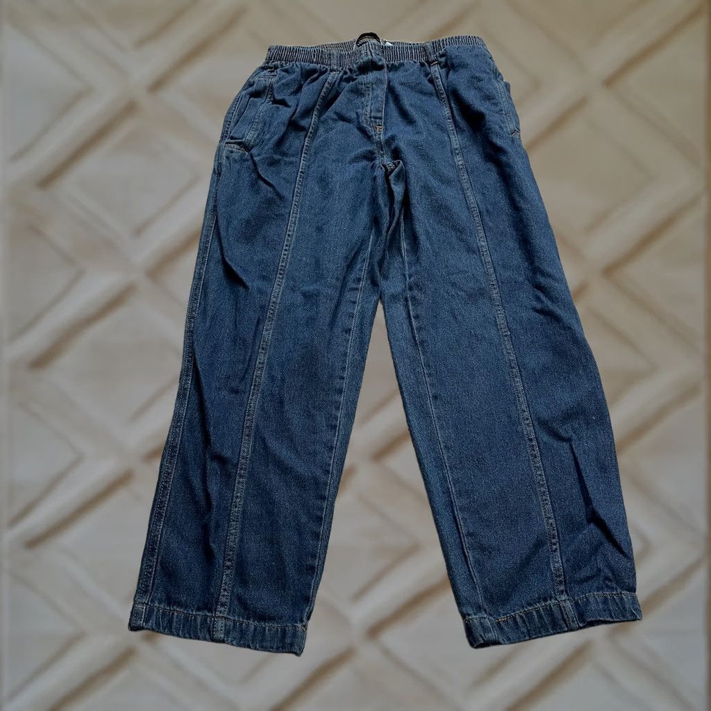Vintage Roman's Jeans Pants Womens Plus 14WP Dark Wash Classic Fit 30x27 Denim Size 30" / US 8 / IT 44 - 1 Thumbnail
